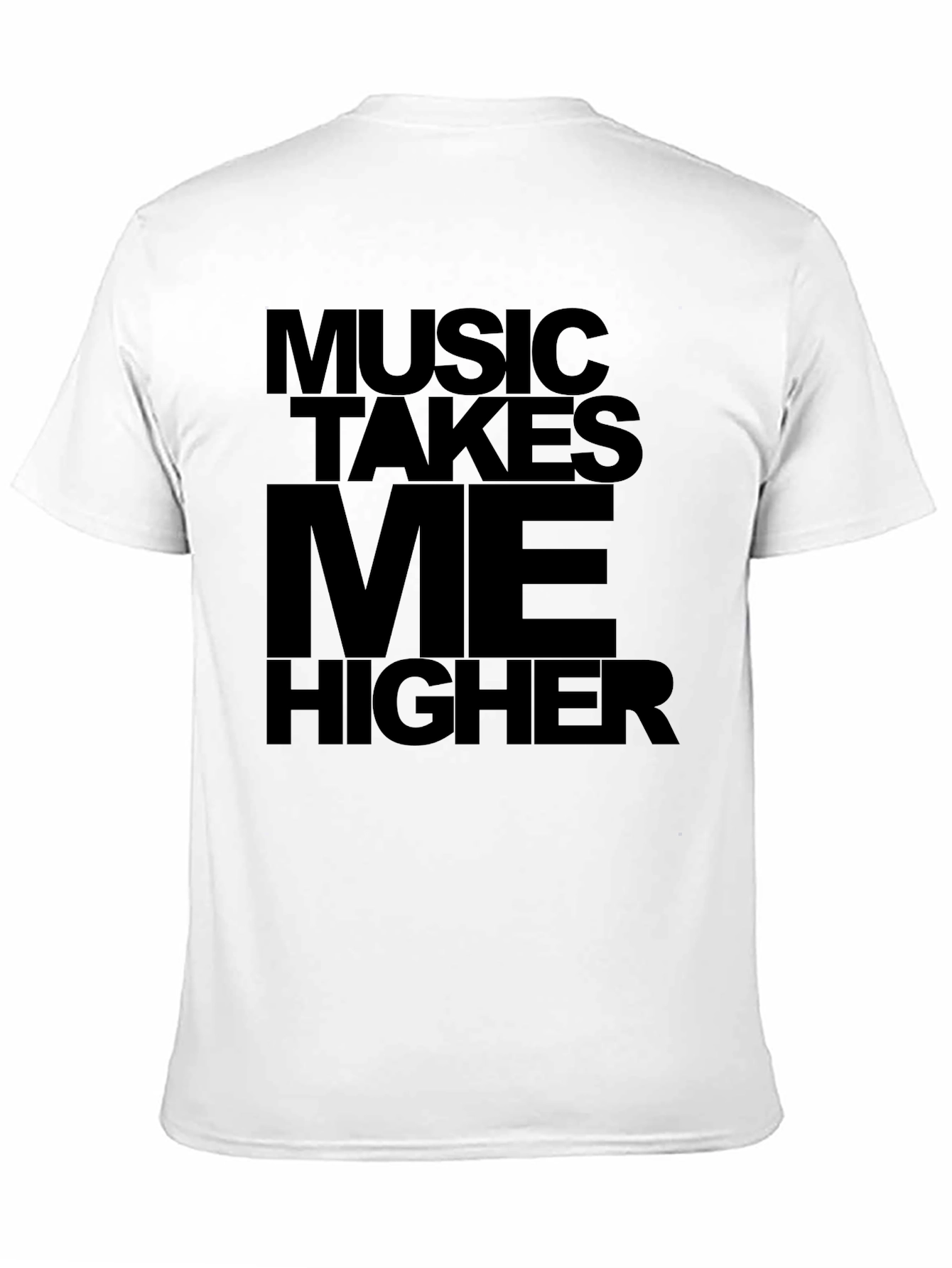 Music Takes Me Higher Black Graphic Tee