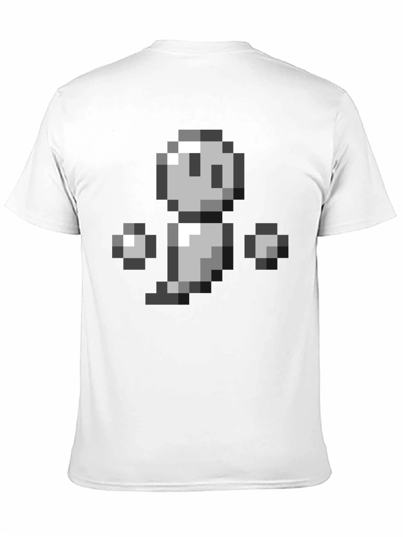 Pixel Ghost Graphic Tee - Retro Gaming Style