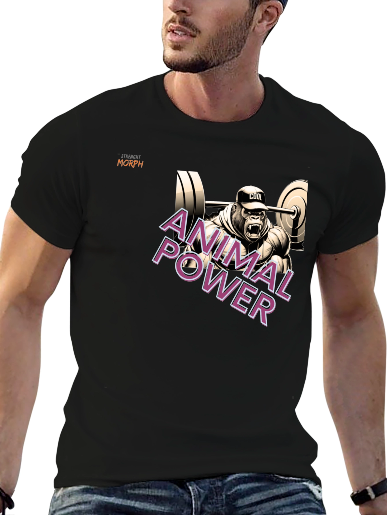 Animal Power Gorilla Gym T-Shirt