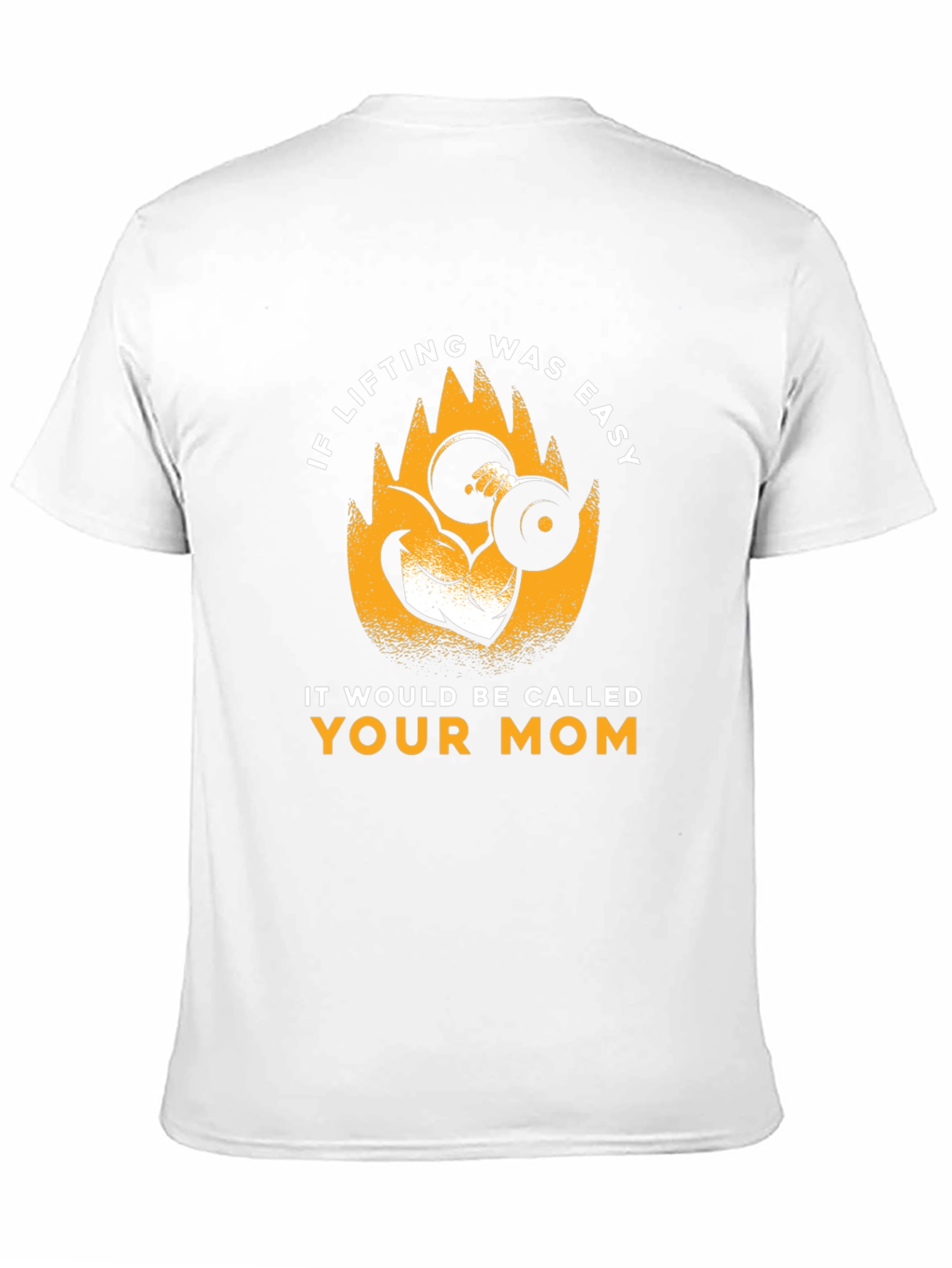 Funny Lifting Weights Graphic T-Shirt - Your Mom Joke