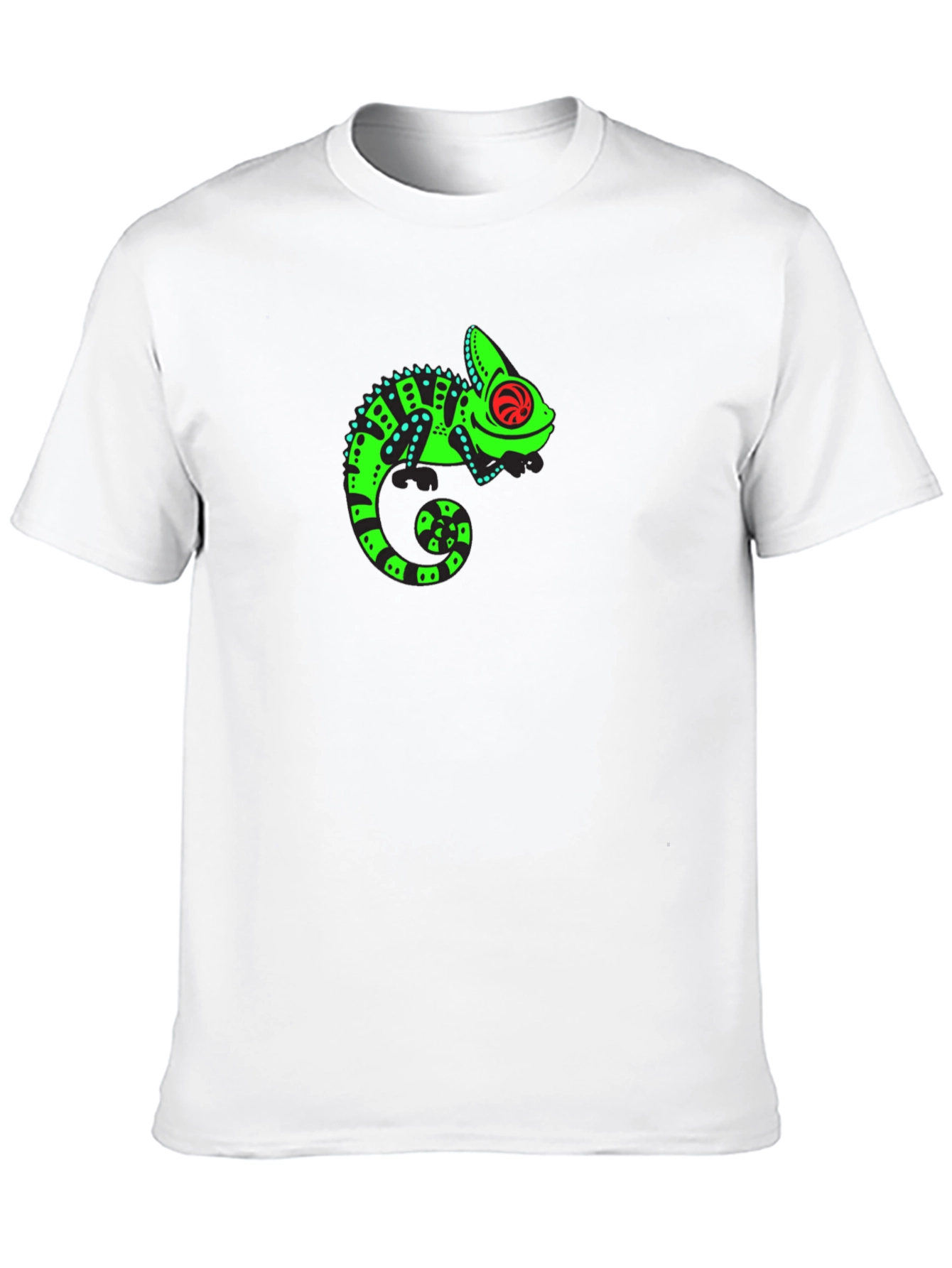 Cool Chameleon Graphic Black Tee
