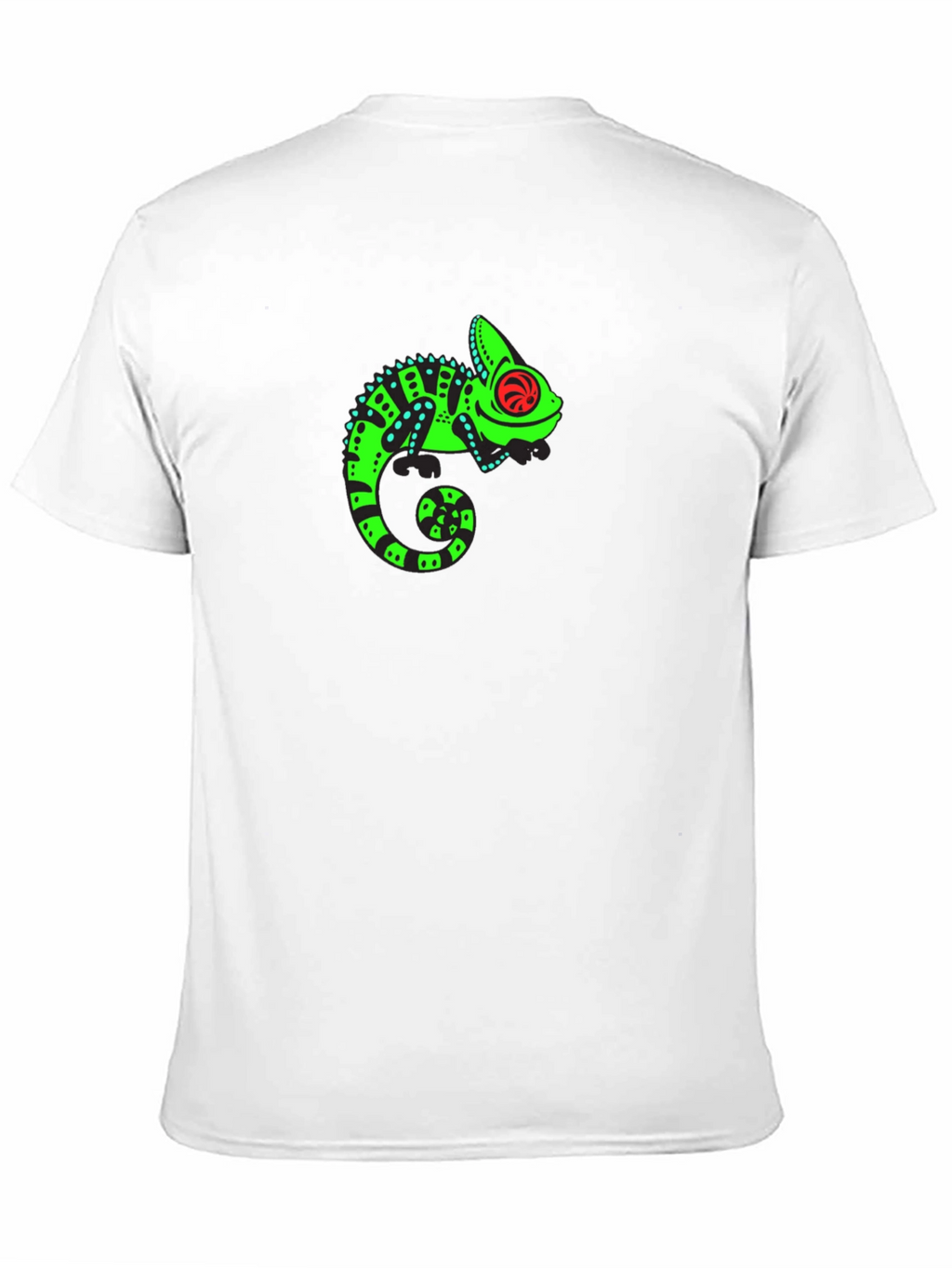 Cool Chameleon Graphic Black Tee