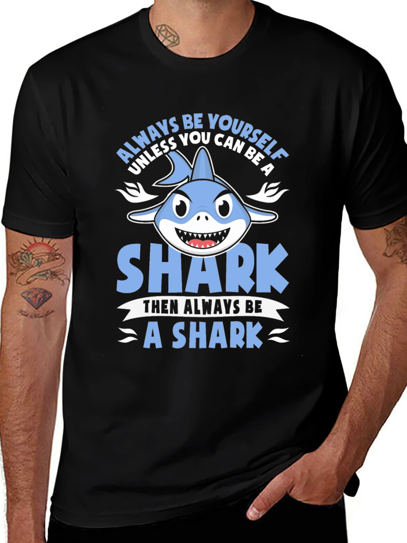 Always Be Yourself Shark Graphic T-Shirt