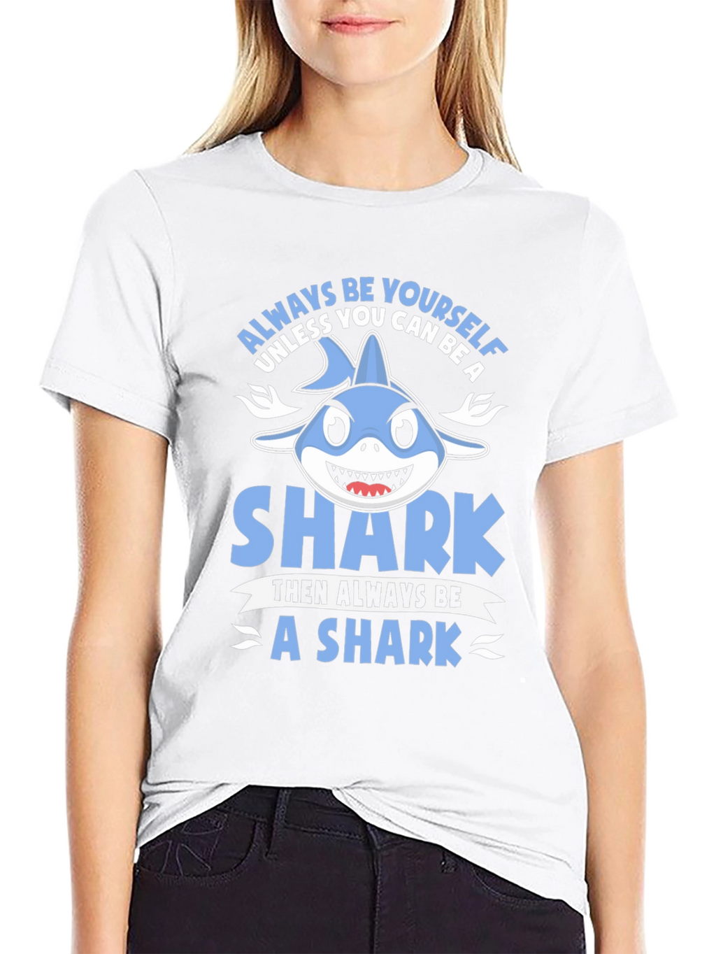 Always Be Yourself Shark Graphic T-Shirt