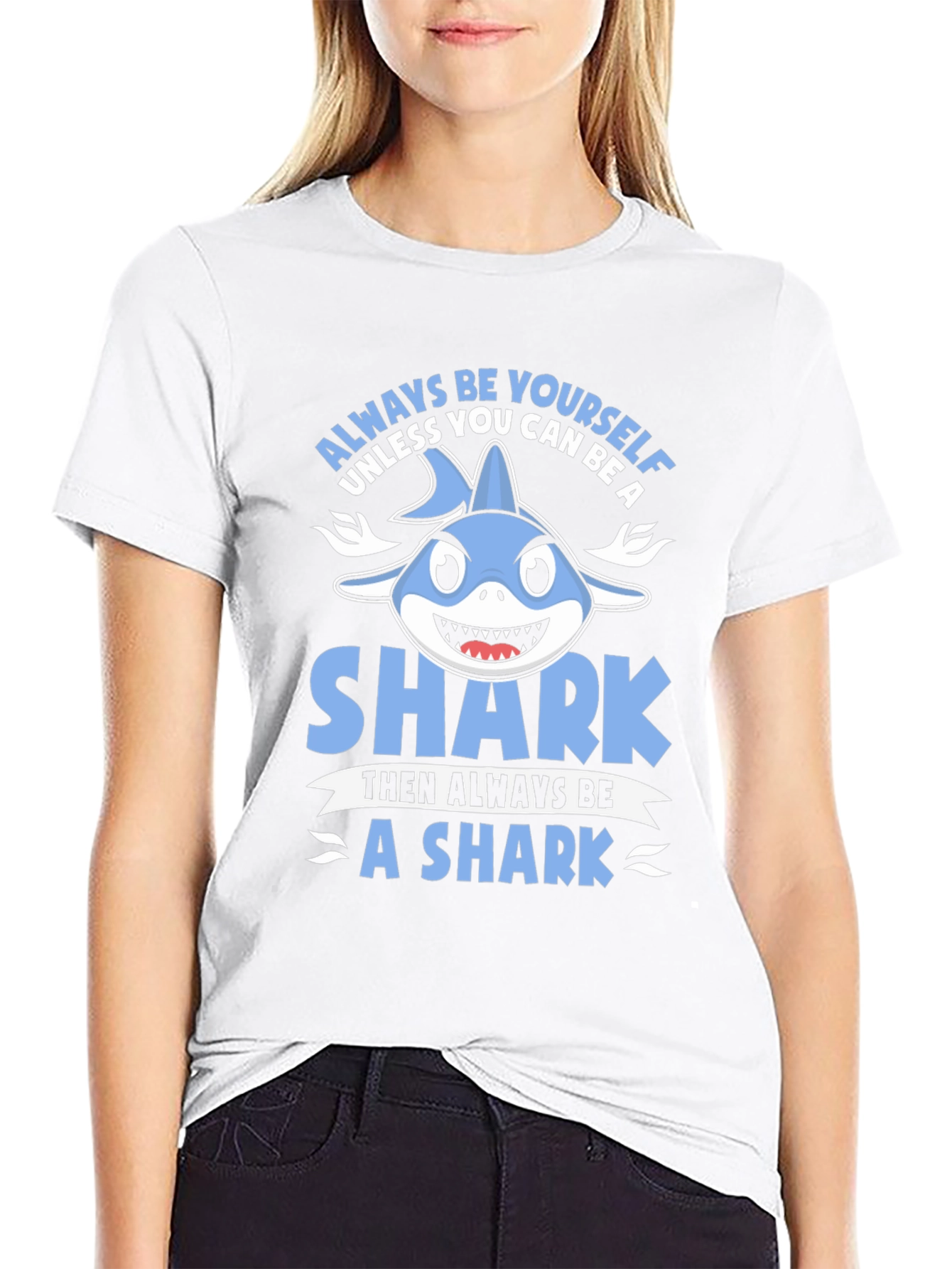 Always Be Yourself Shark Graphic T-Shirt