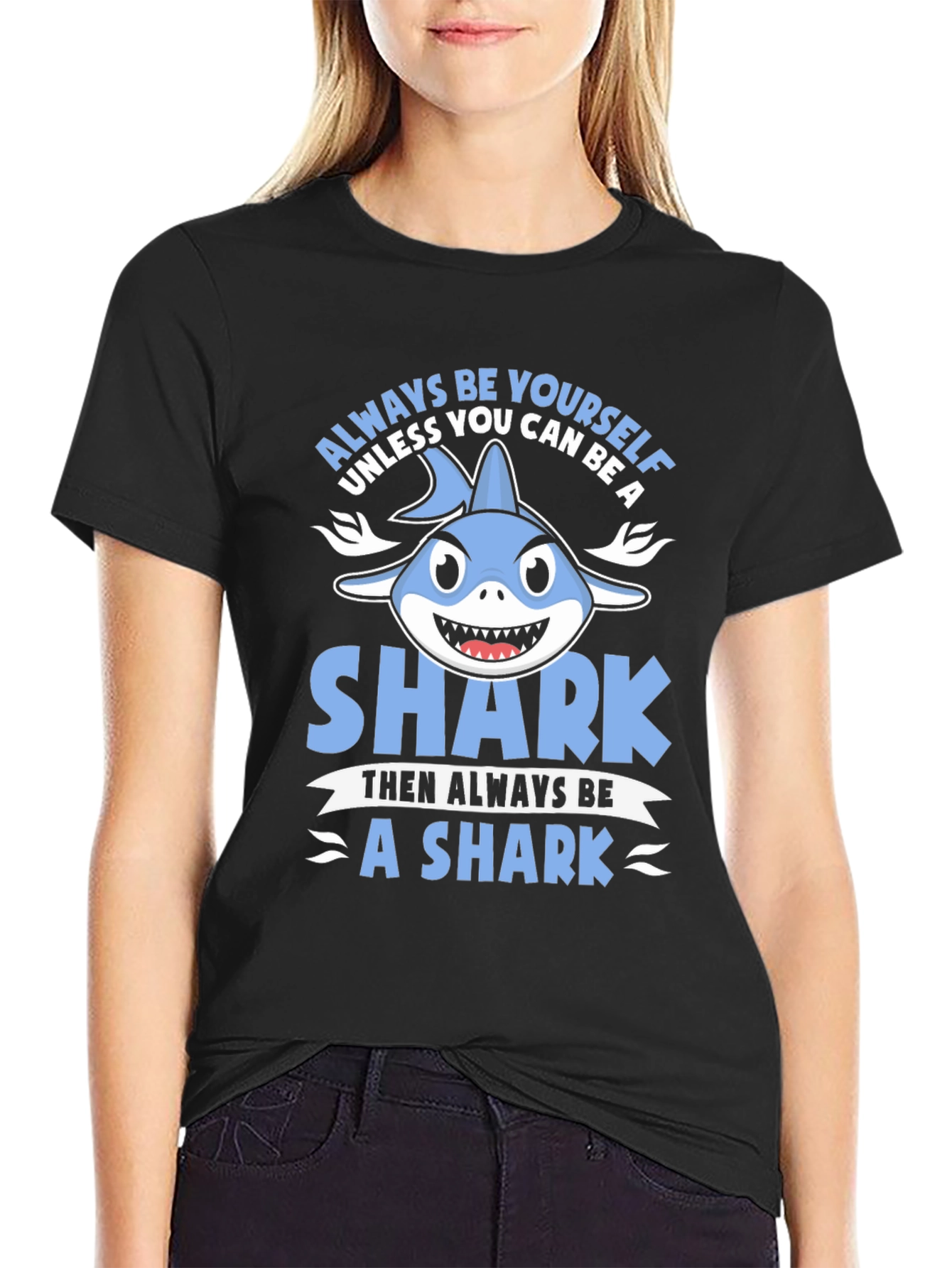 Always Be Yourself Shark Graphic T-Shirt