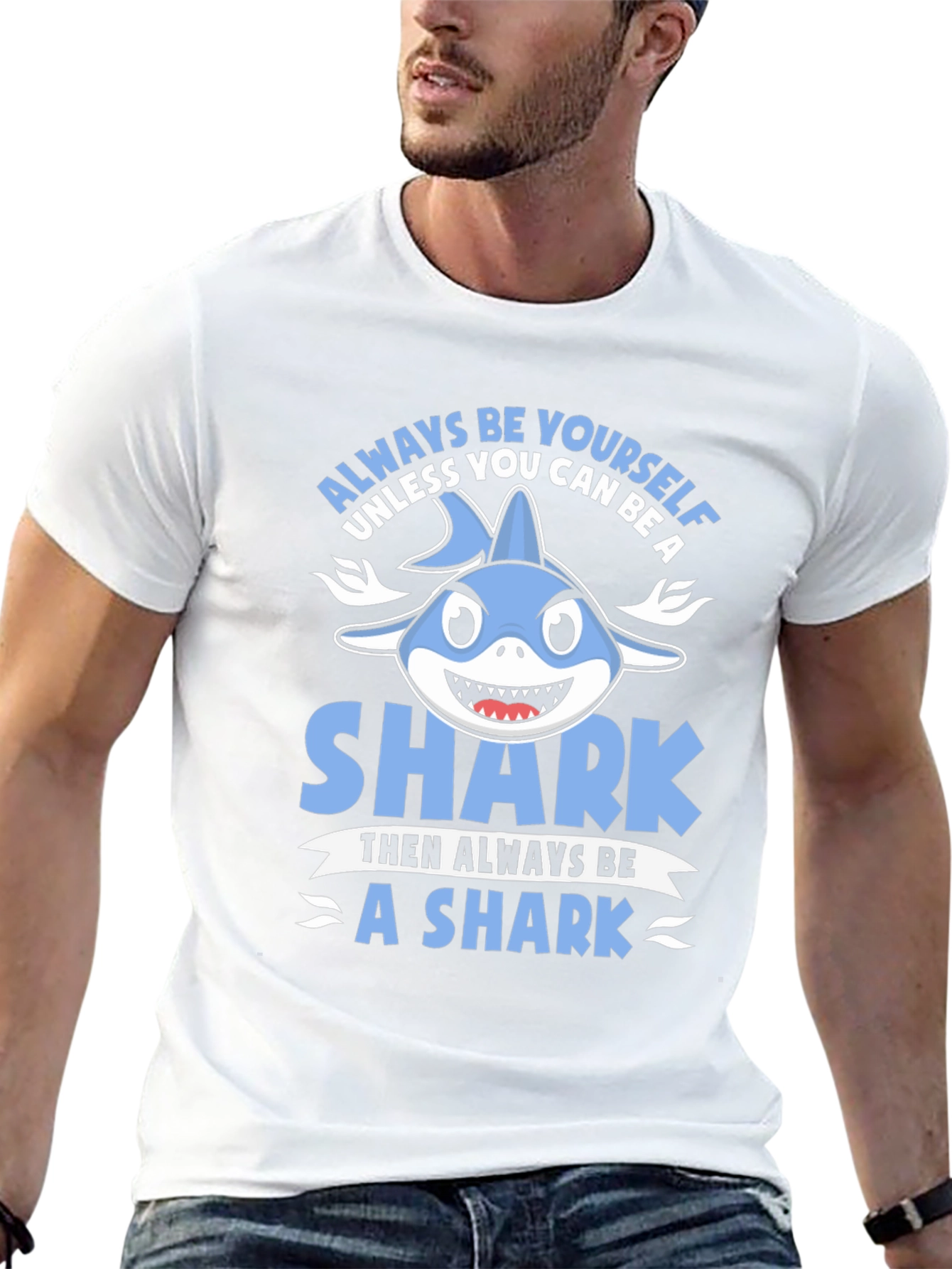Always Be Yourself Shark Graphic T-Shirt