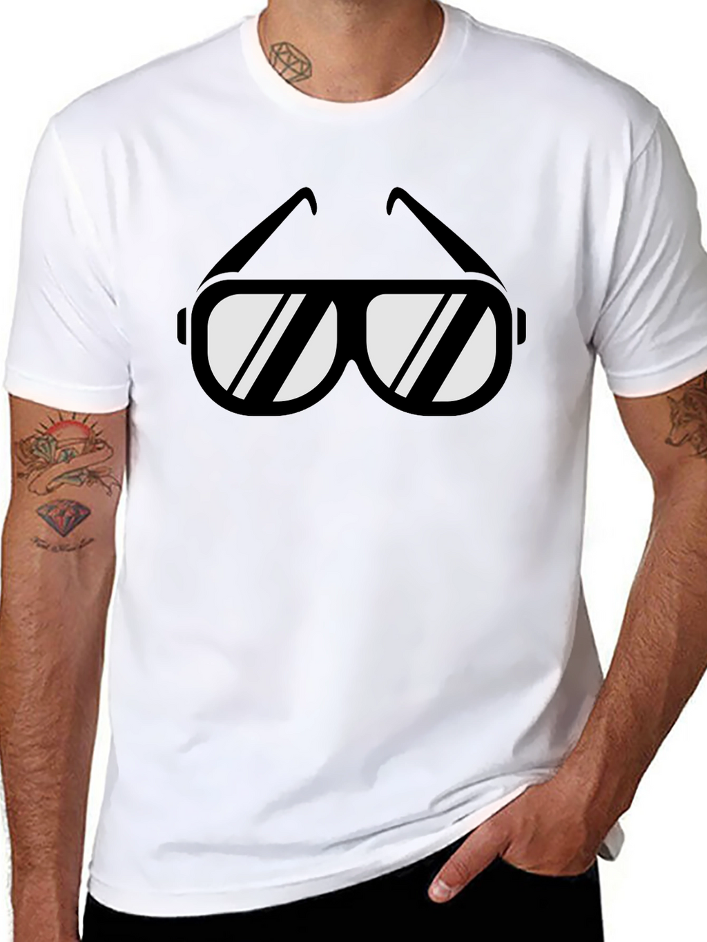 Cool Shades Graphic T-Shirt - Black