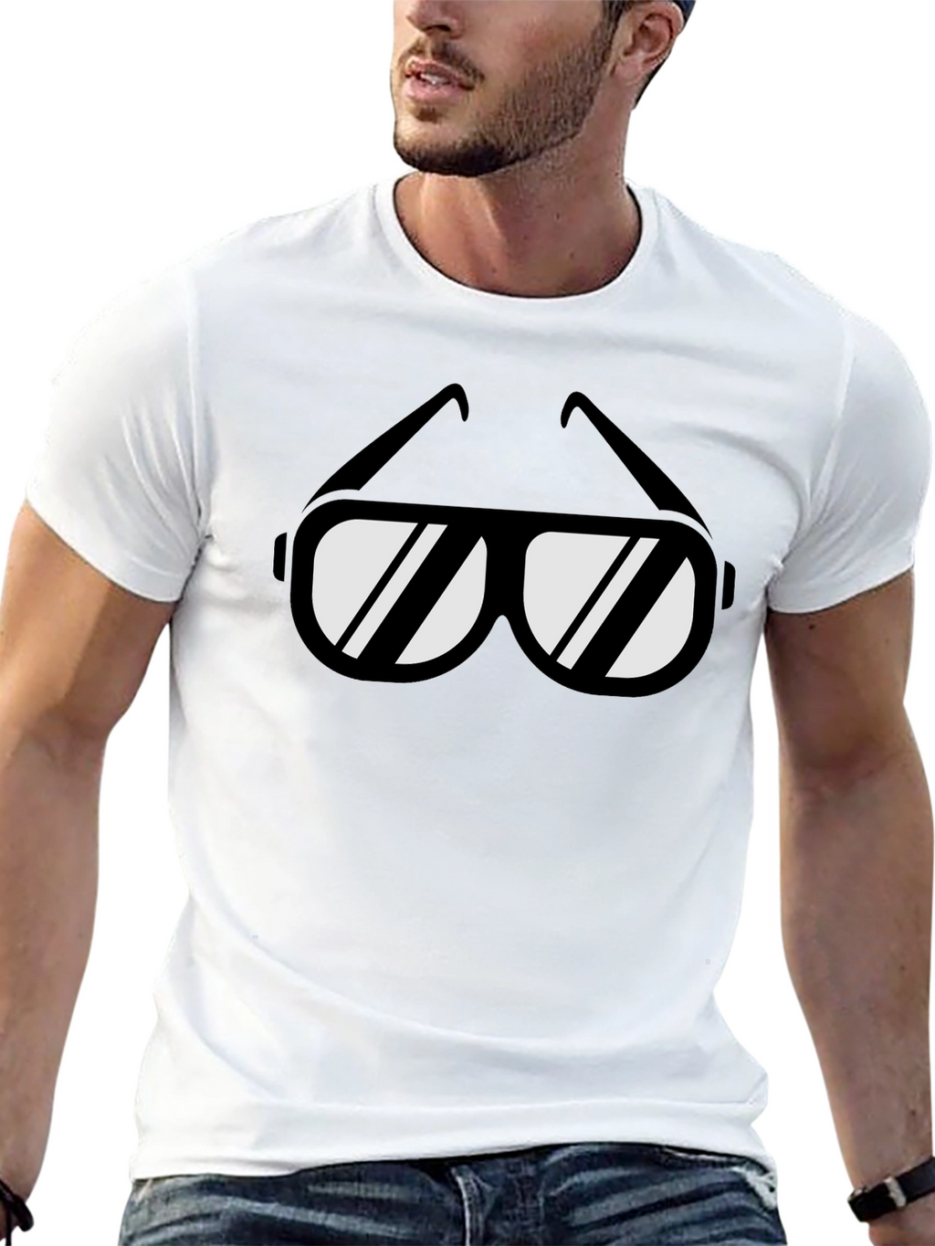 Cool Shades Graphic T-Shirt - Black