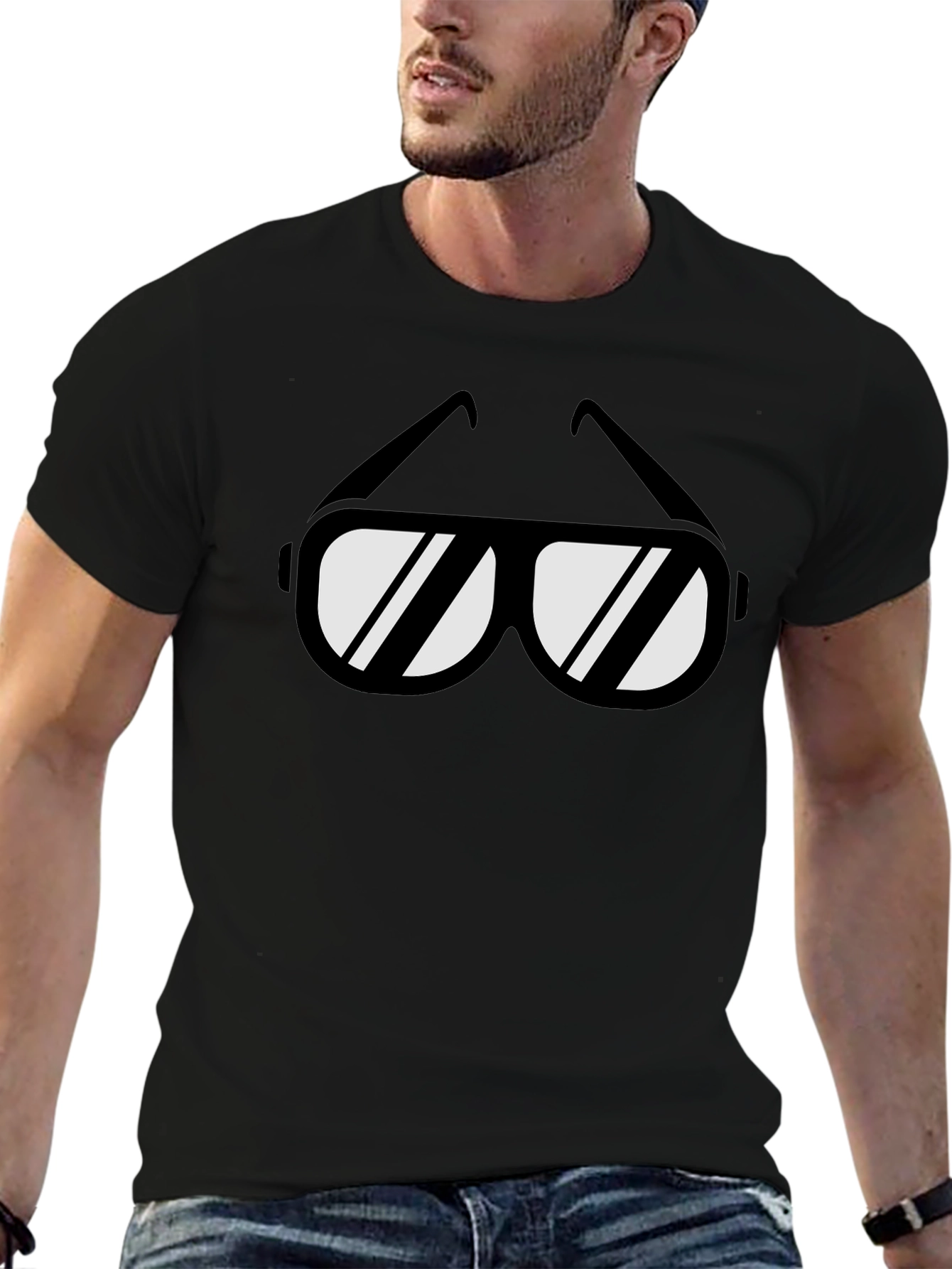 Cool Shades Graphic T-Shirt - Black