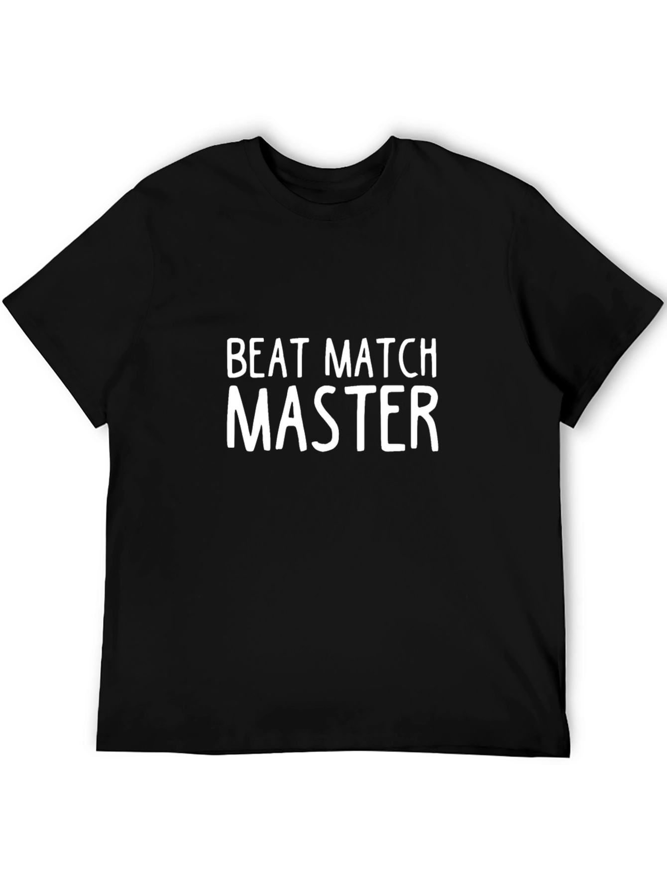 Beat Match Master Graphic Tee - Black Cotton T-Shirt