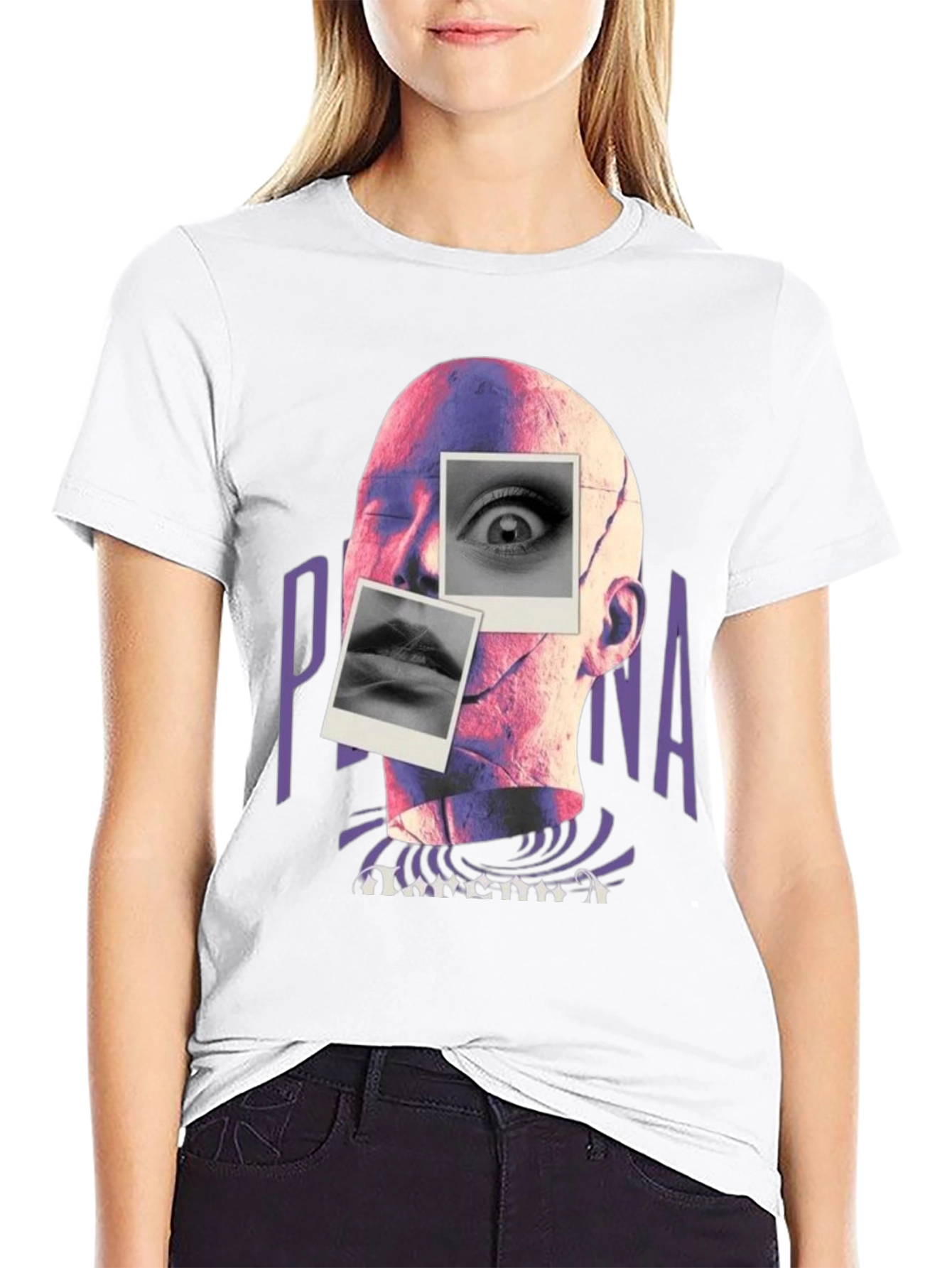 Abstract Persona Graphic Tee - Unique Art T-Shirt