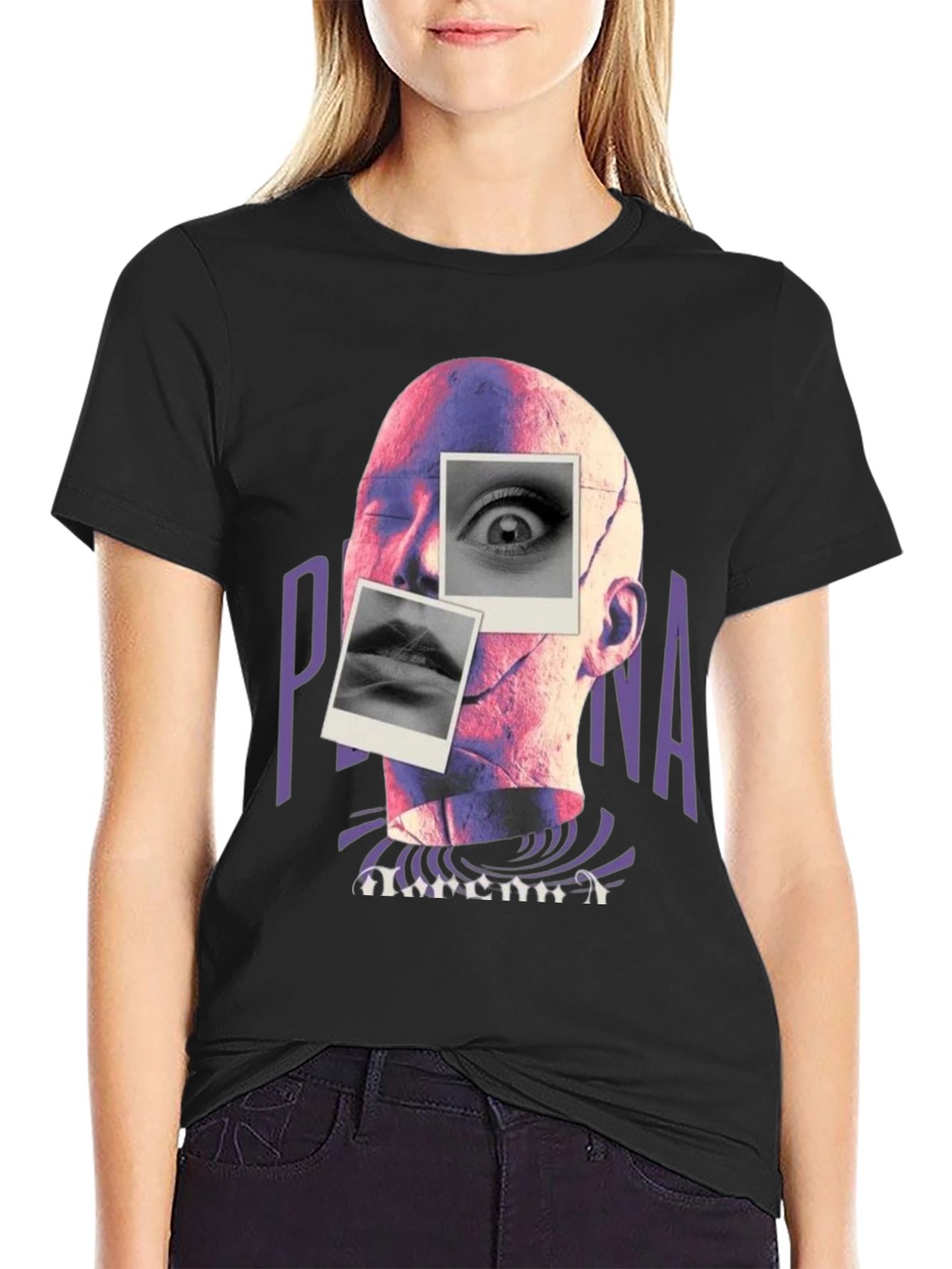 Abstract Persona Graphic Tee - Unique Art T-Shirt