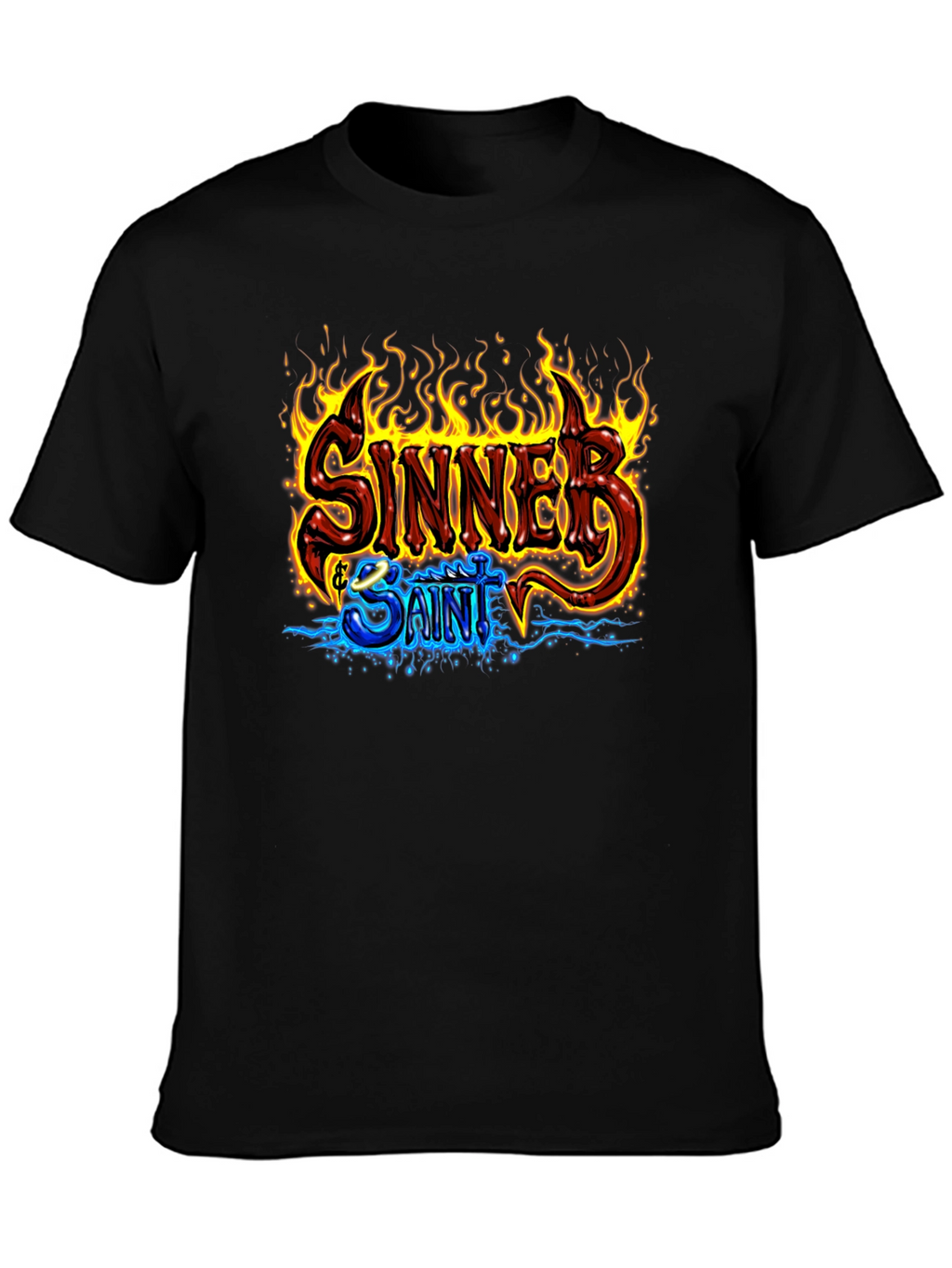 Sinner & Saint Graphic Print Black T-Shirt