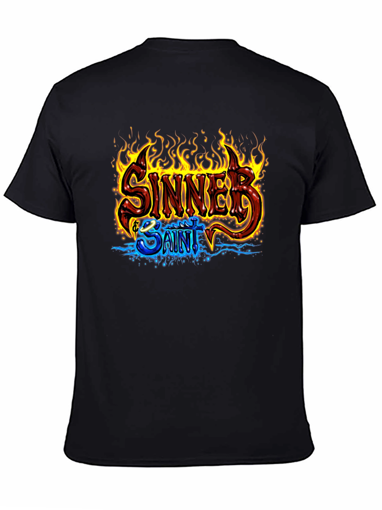 Sinner & Saint Graphic Print Black T-Shirt