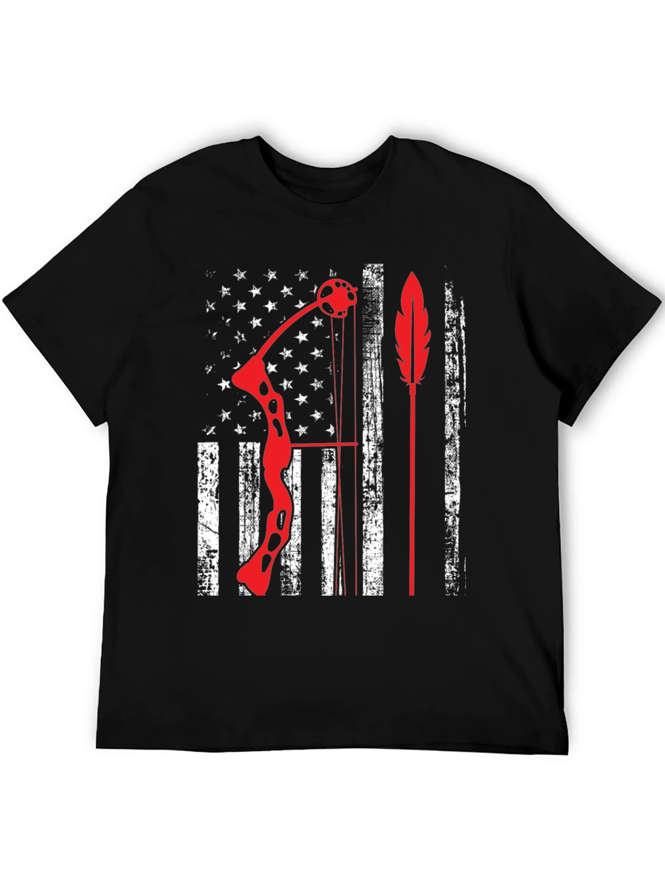 Archery American Flag Bow Arrow Graphic Tee