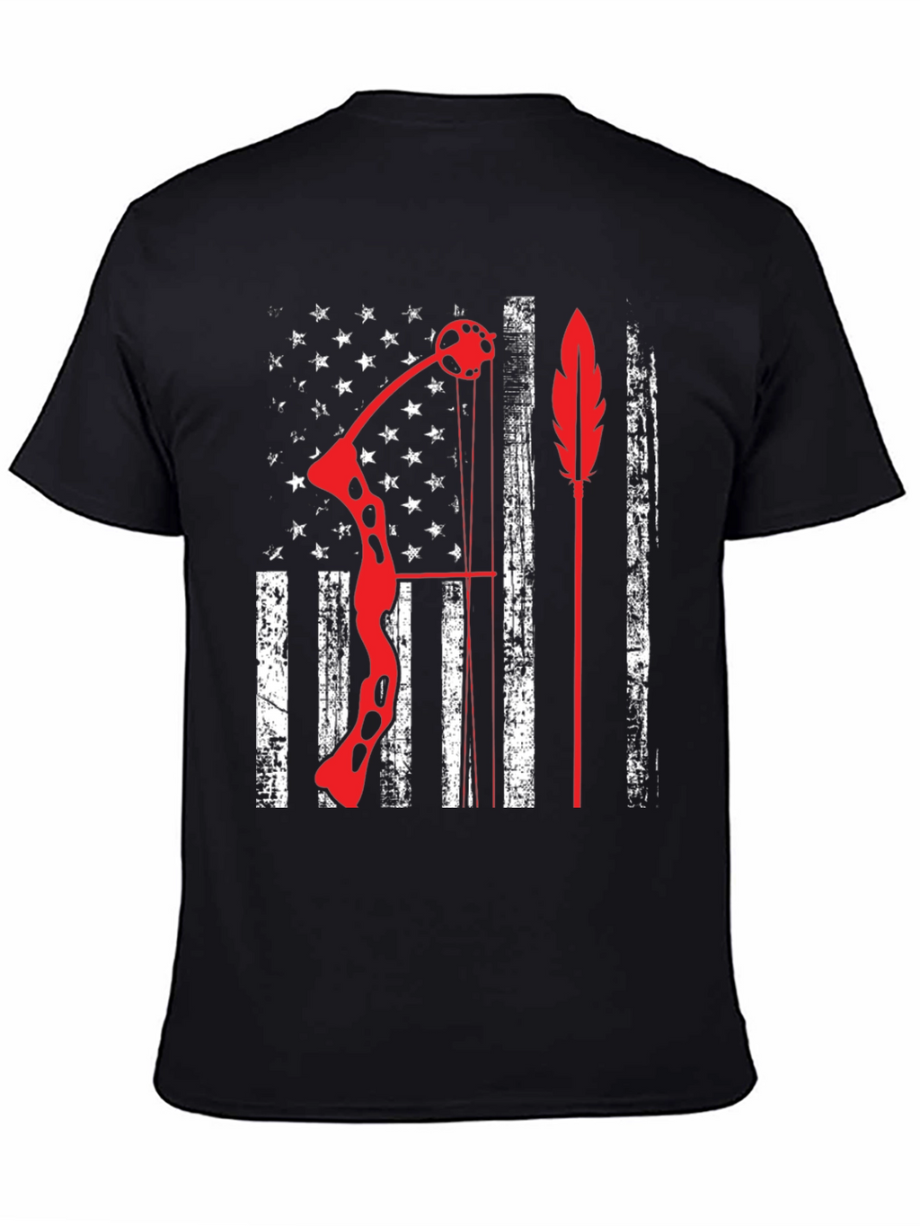 Archery American Flag Bow Arrow Graphic Tee