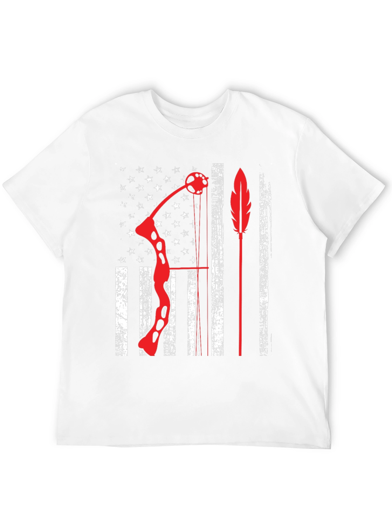 Archery American Flag Bow Arrow Graphic Tee
