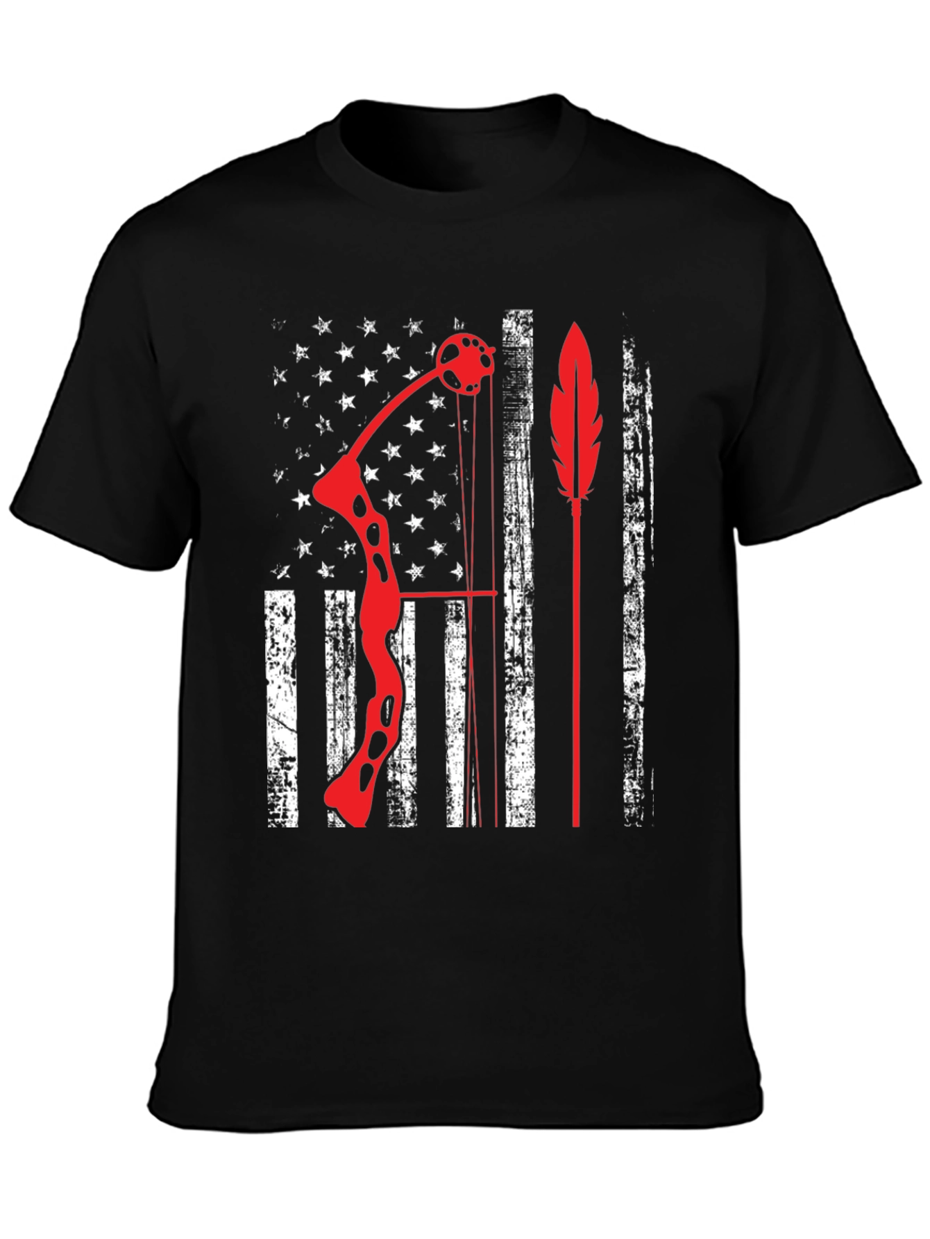 Archery American Flag Bow Arrow Graphic Tee