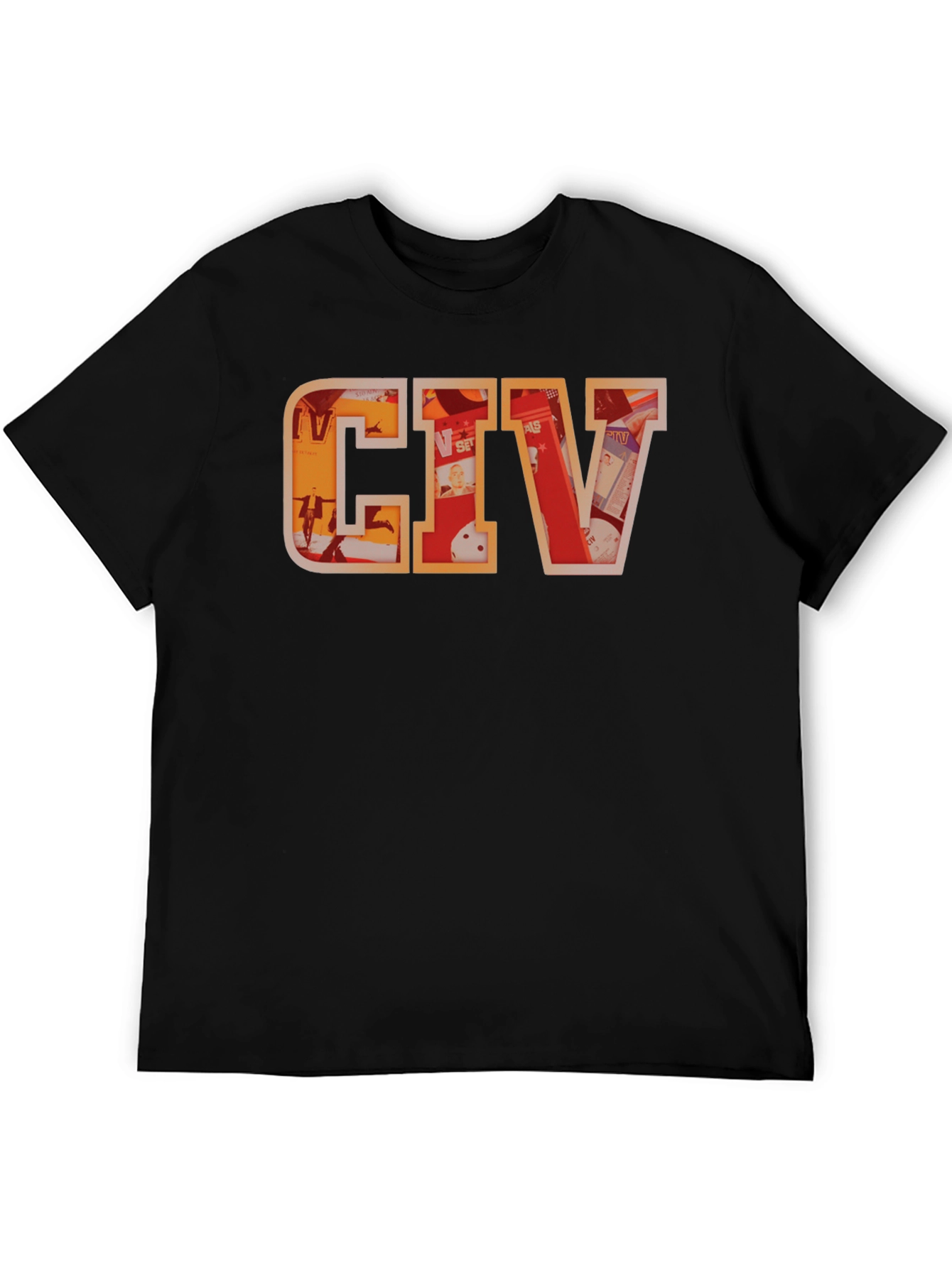 CIV Graphic T-Shirt - Black Crew Neck Tee