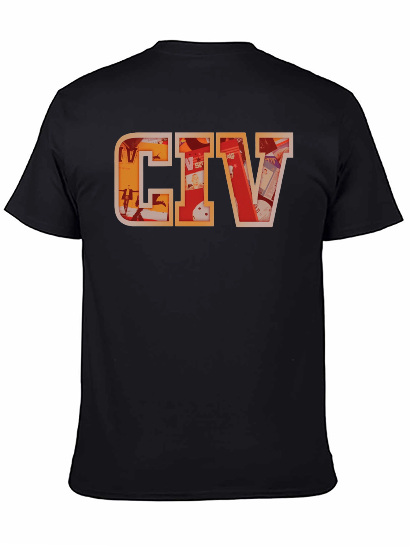 CIV Graphic T-Shirt - Black Crew Neck Tee