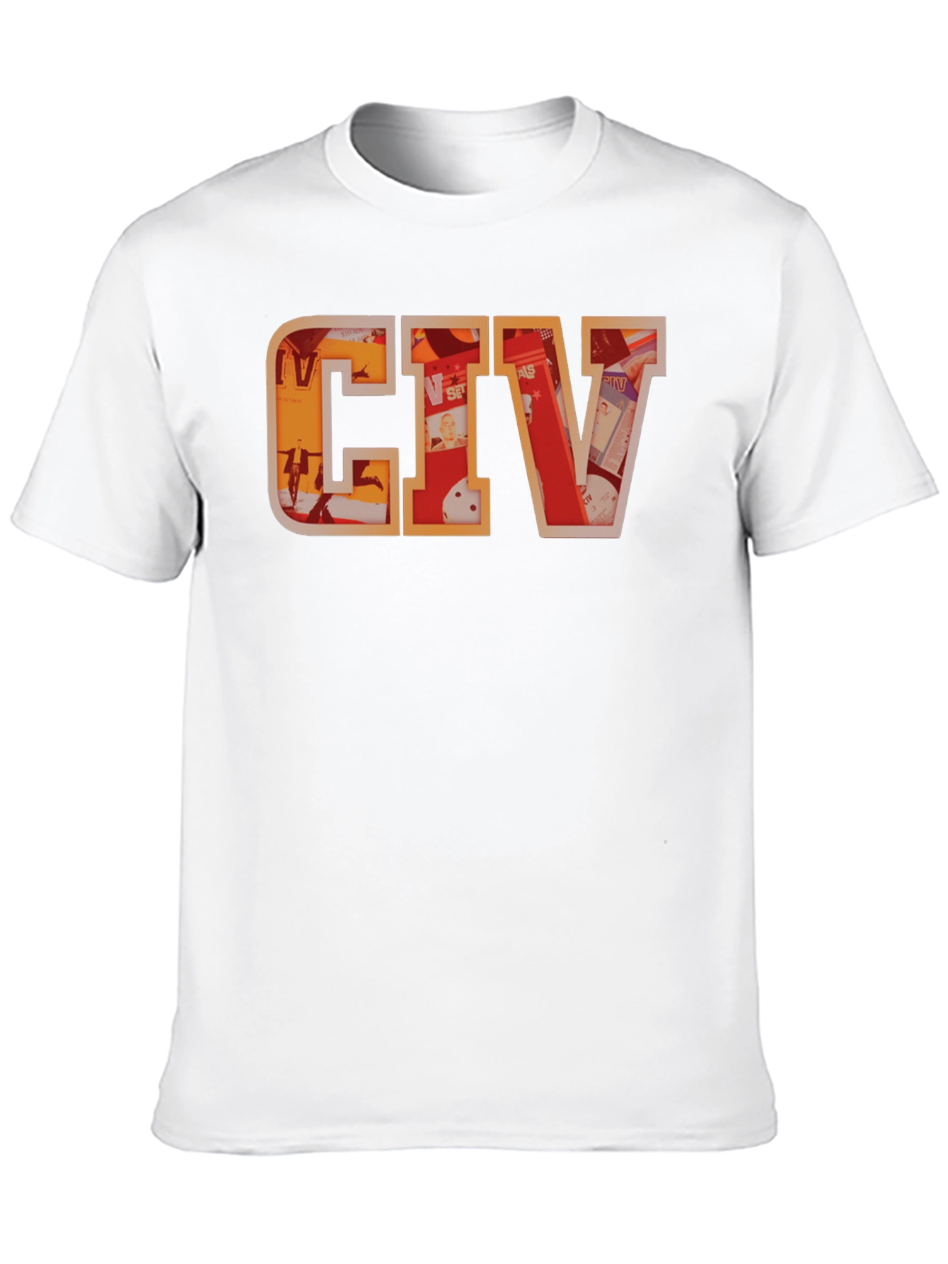 CIV Graphic T-Shirt - Black Crew Neck Tee