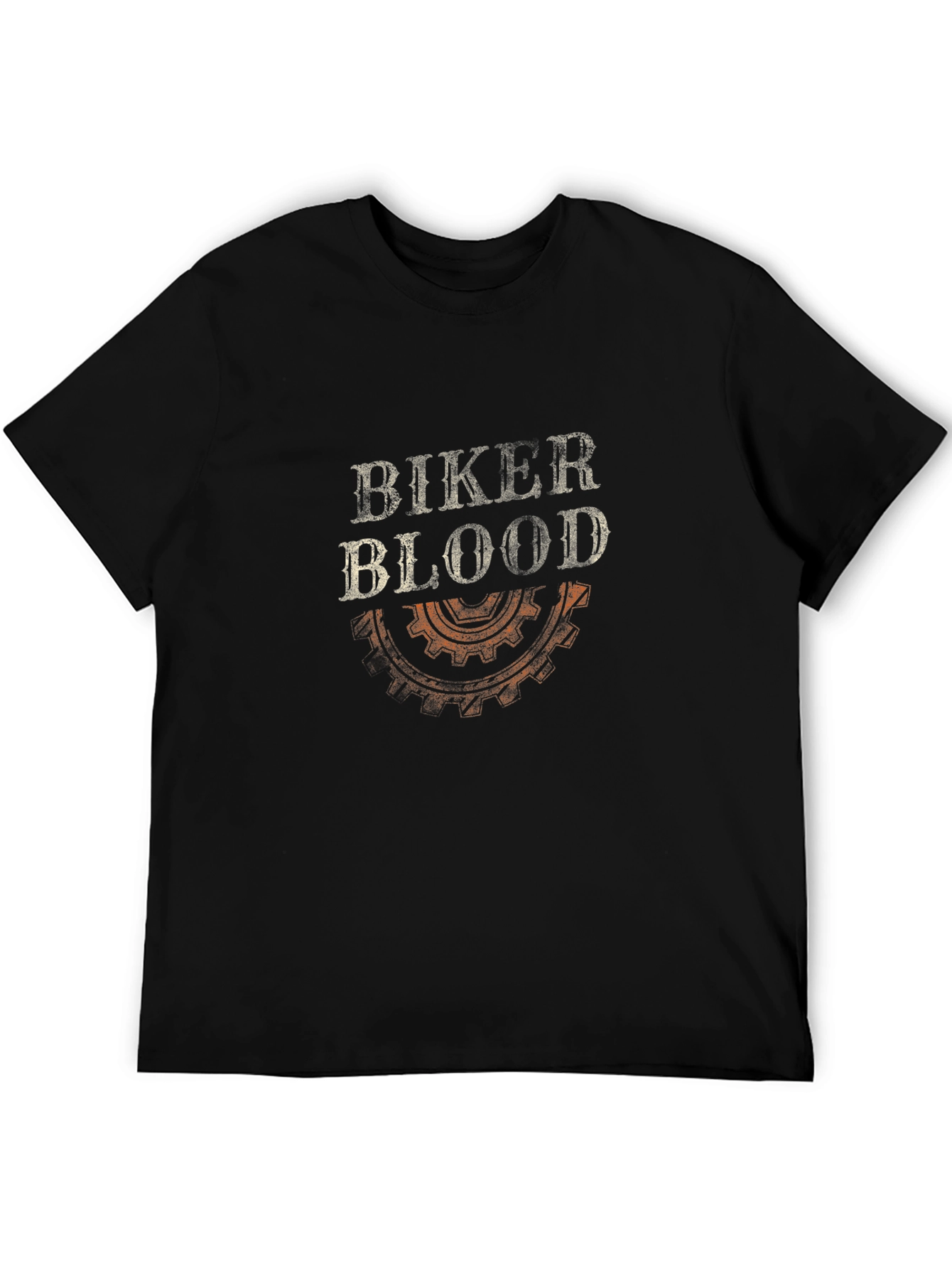 Biker Blood Black Graphic Tee