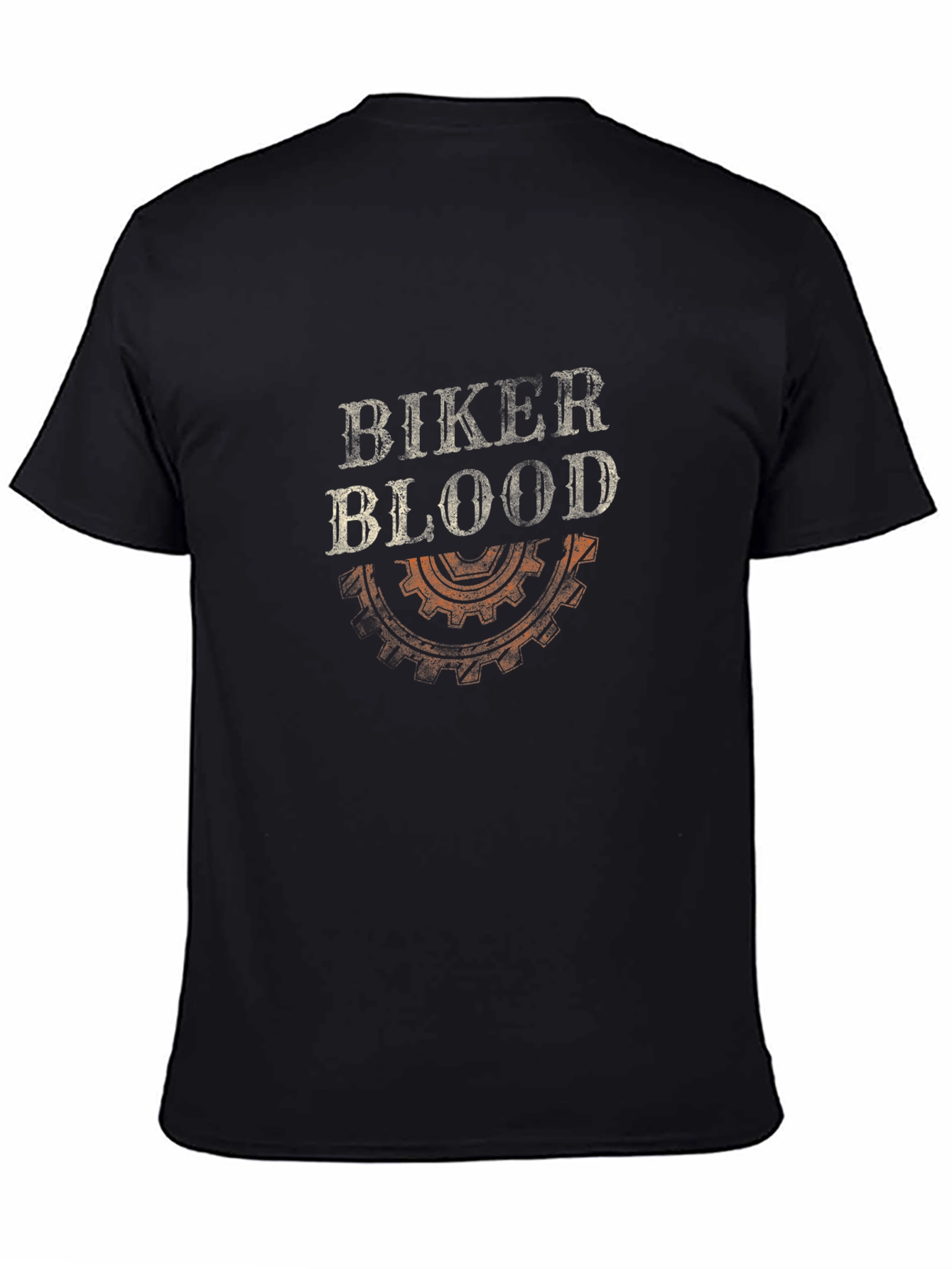 Biker Blood Black Graphic Tee