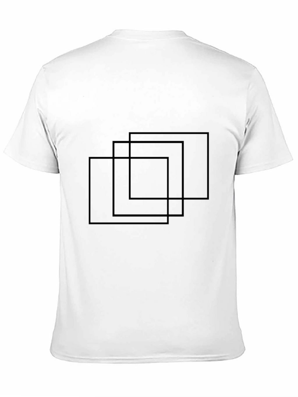 Abstract Squares Black T-Shirt