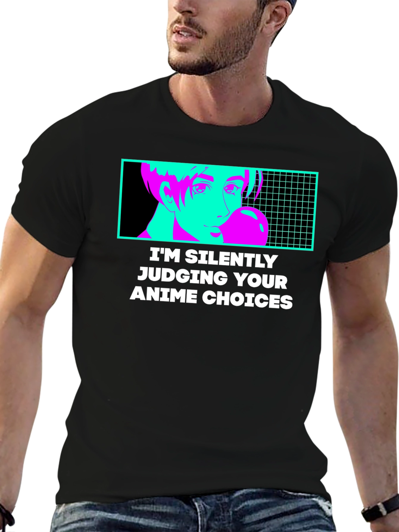 Anime Choices Graphic Tee - Humor T-Shirt