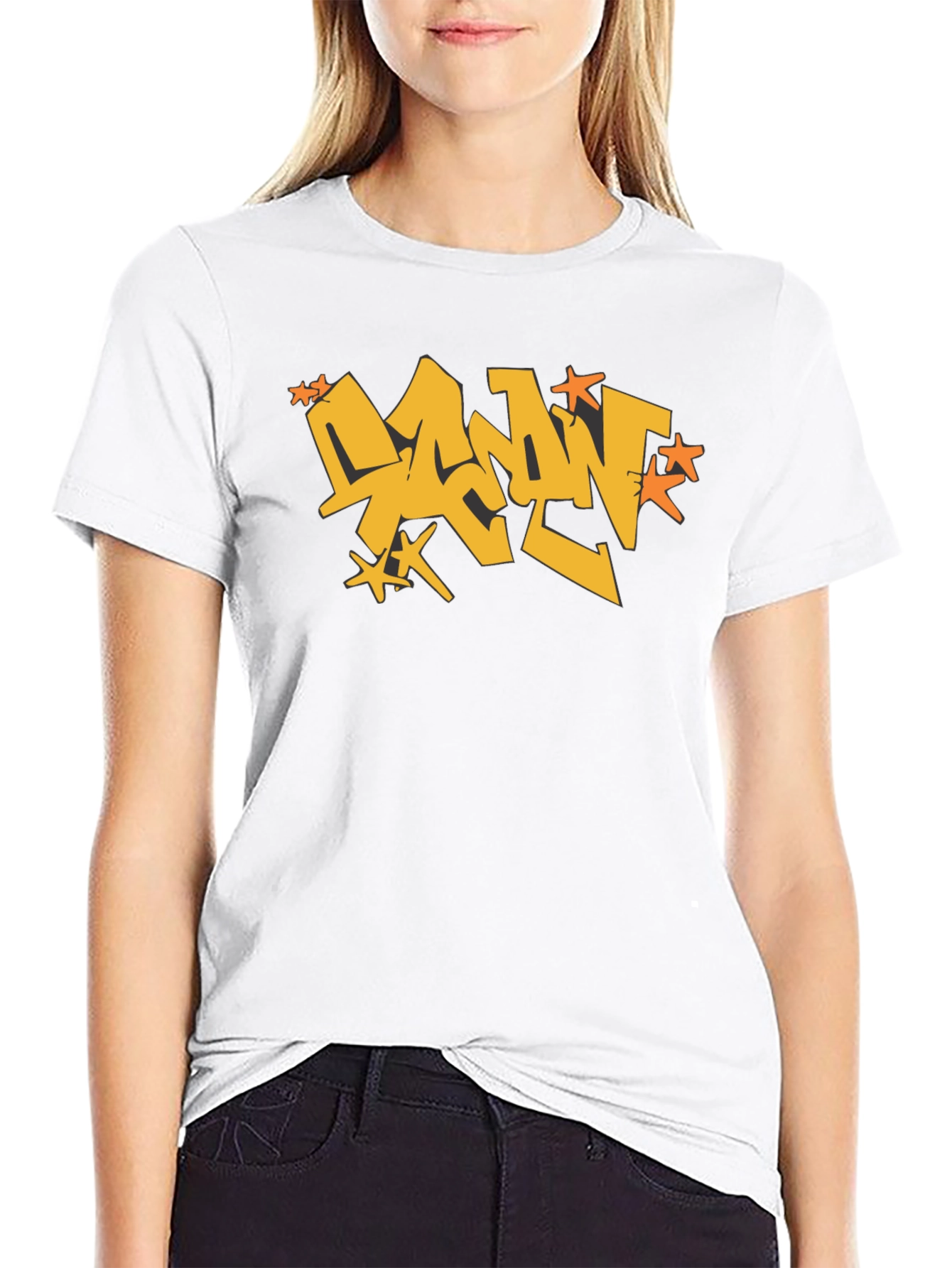 Urban Graffiti Style Black Tee