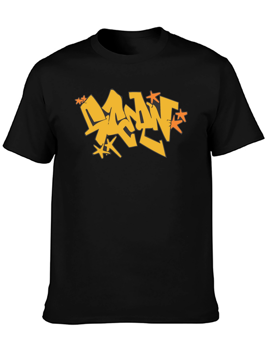 Urban Graffiti Style Black Tee
