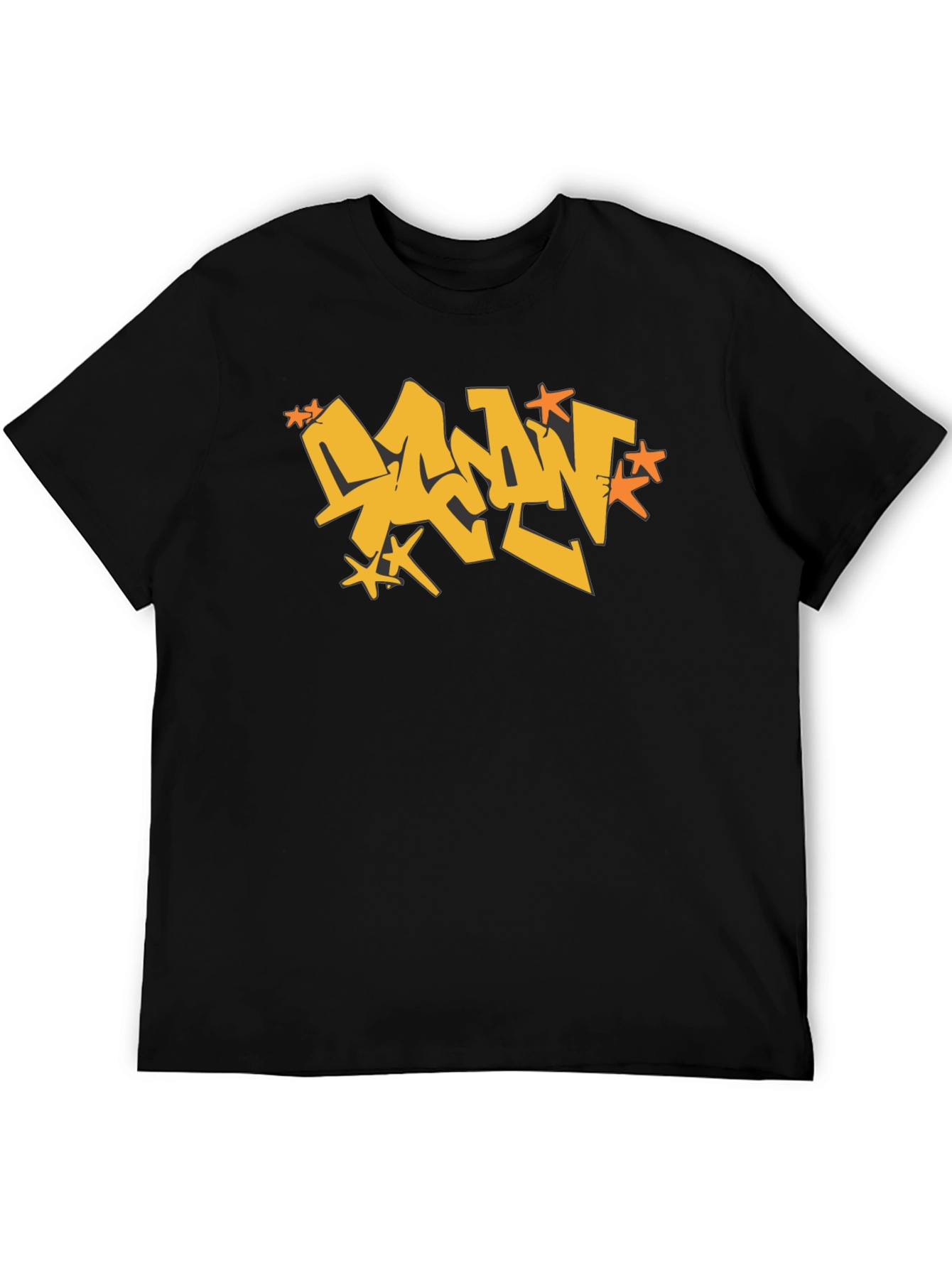 Urban Graffiti Style Black Tee