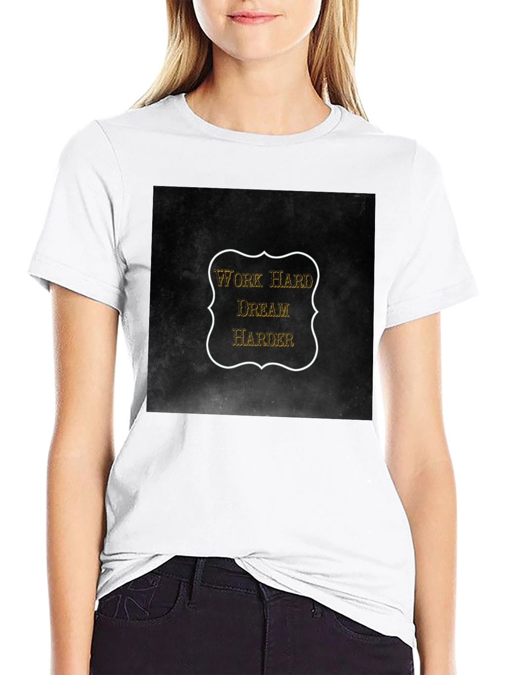 Work Hard Dream Harder Black T-Shirt