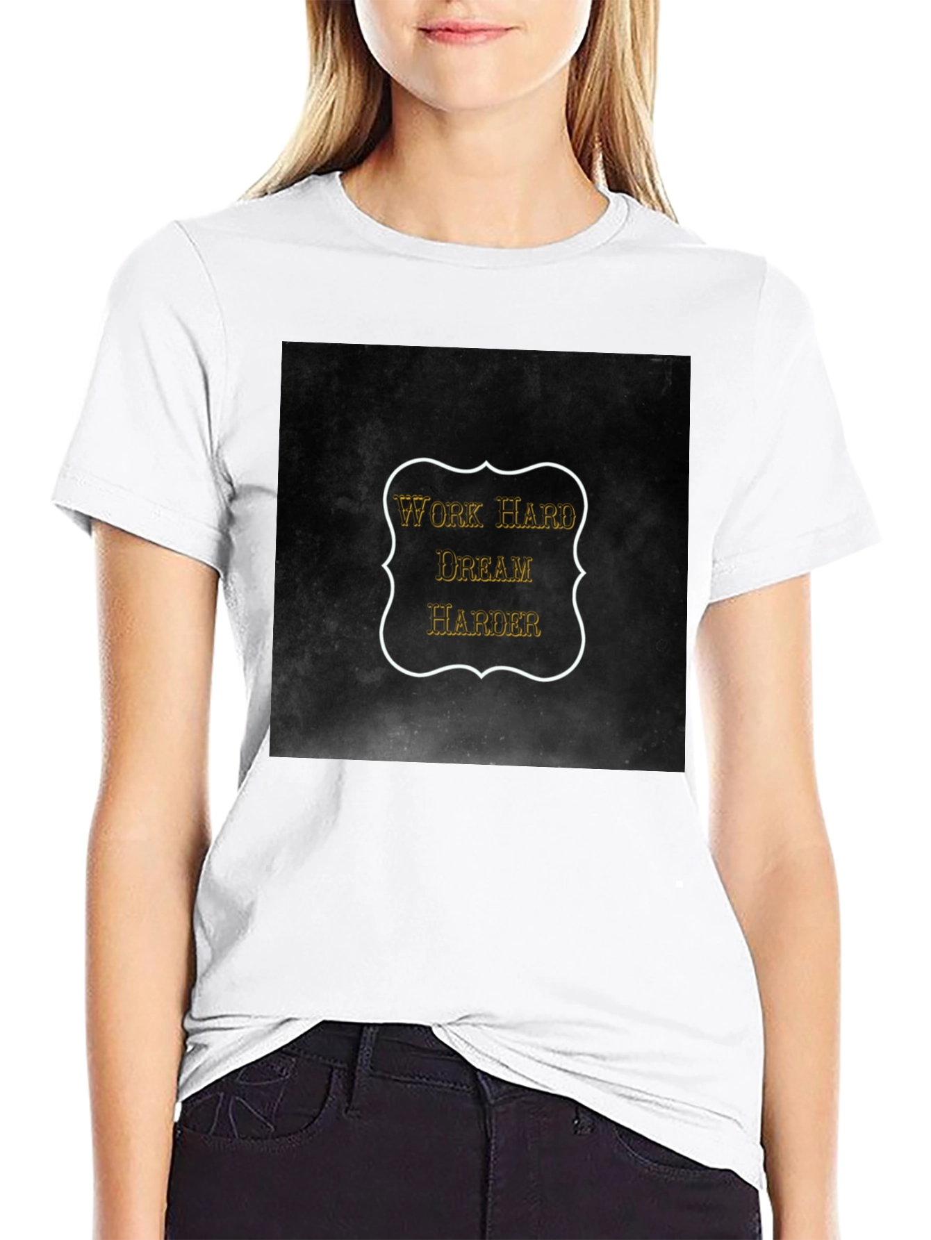 Work Hard Dream Harder Black T-Shirt