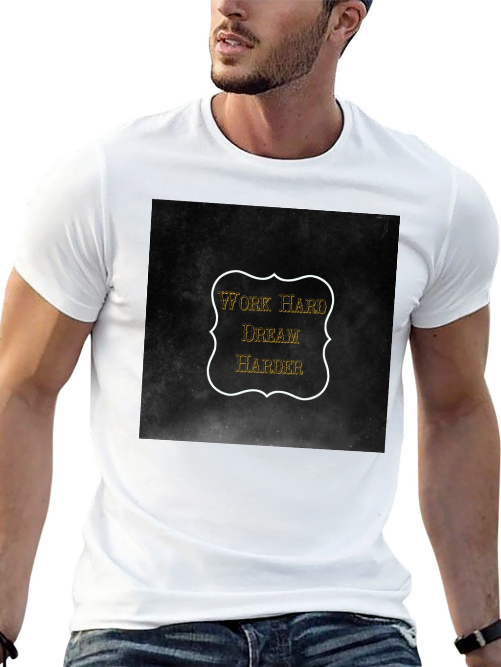 Work Hard Dream Harder Black T-Shirt