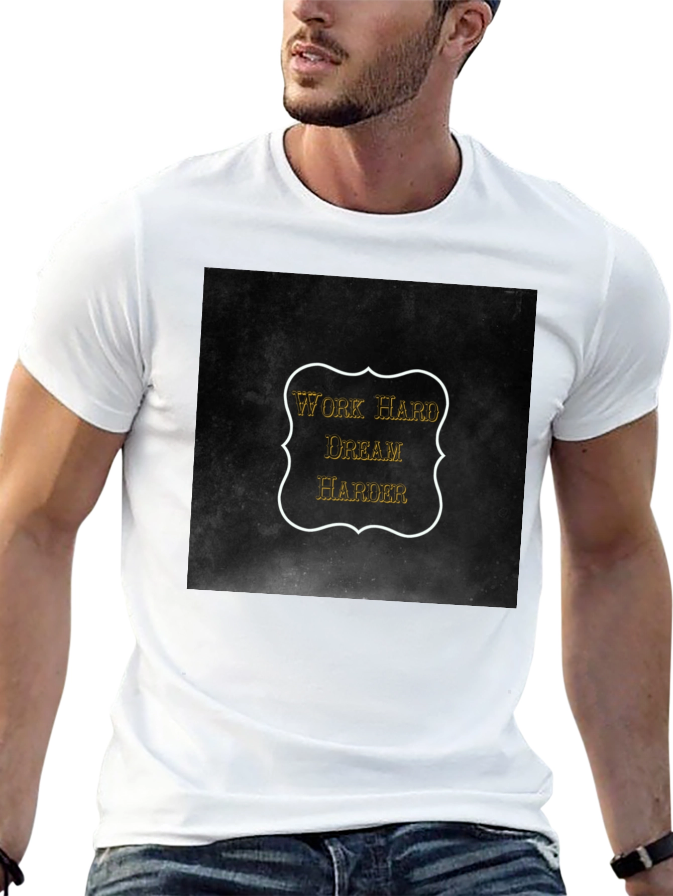 Work Hard Dream Harder Black T-Shirt