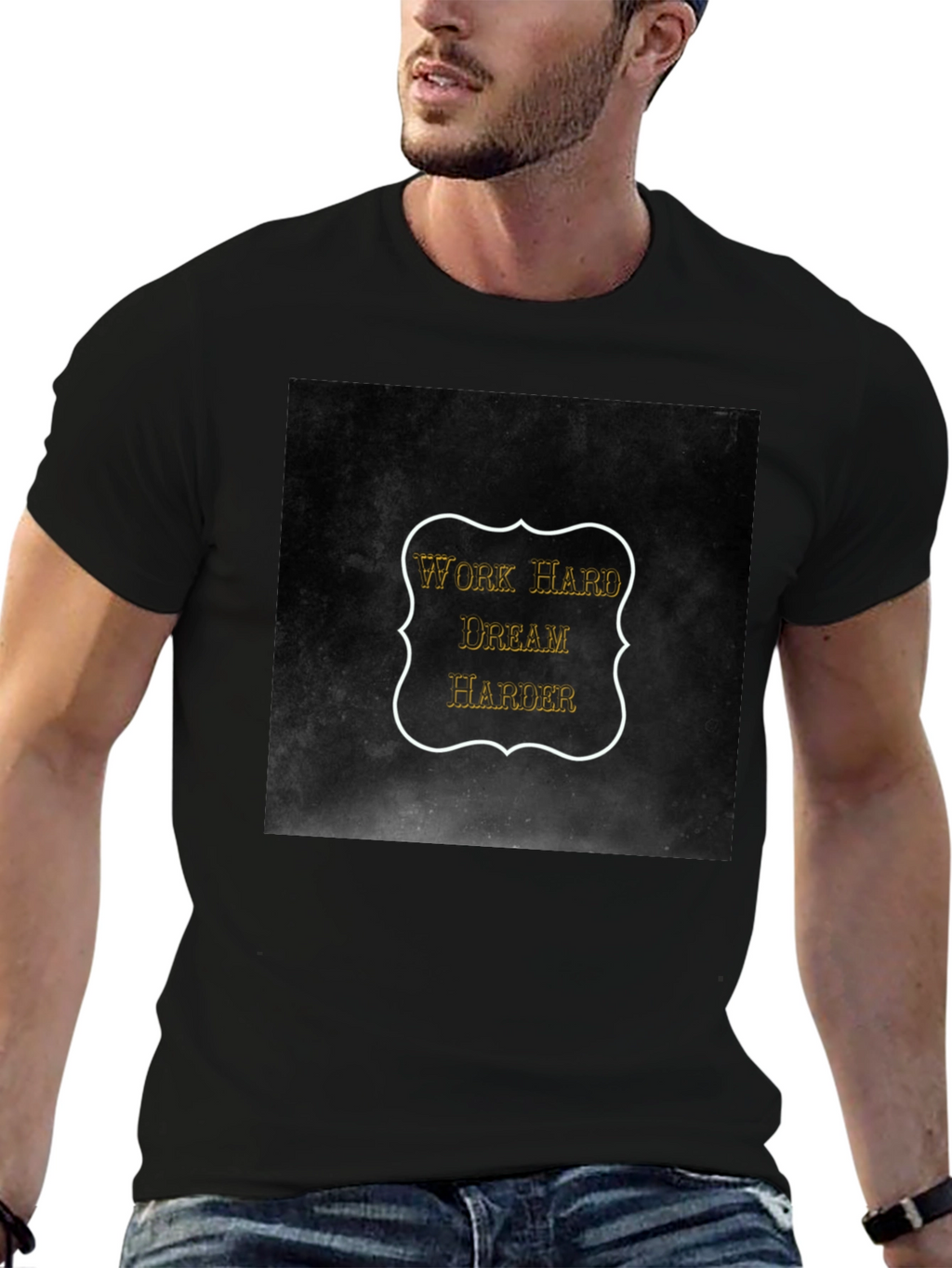 Work Hard Dream Harder Black T-Shirt