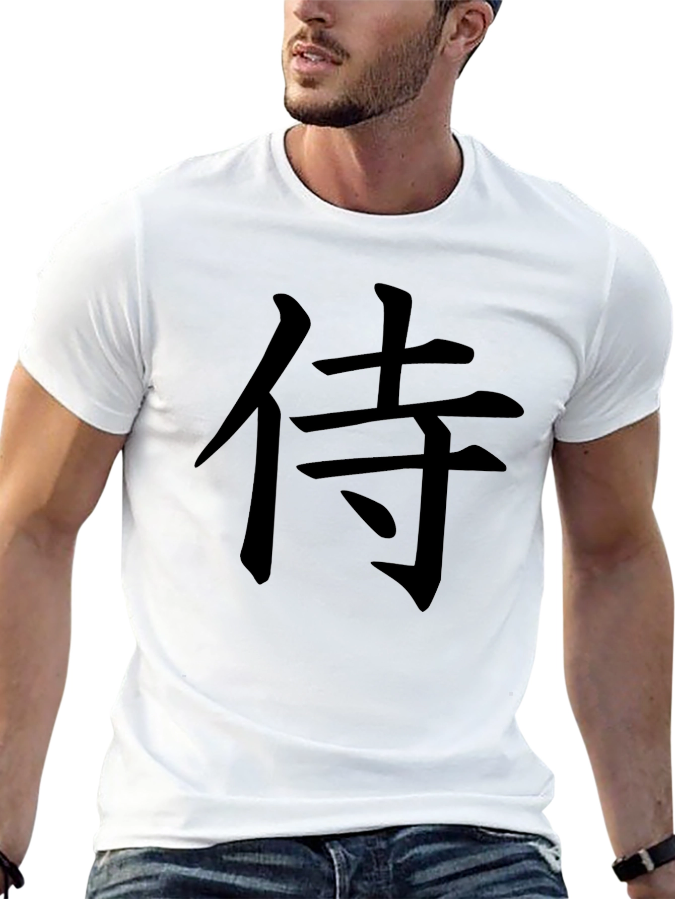 Samurai Kanji Graphic Black T-Shirt