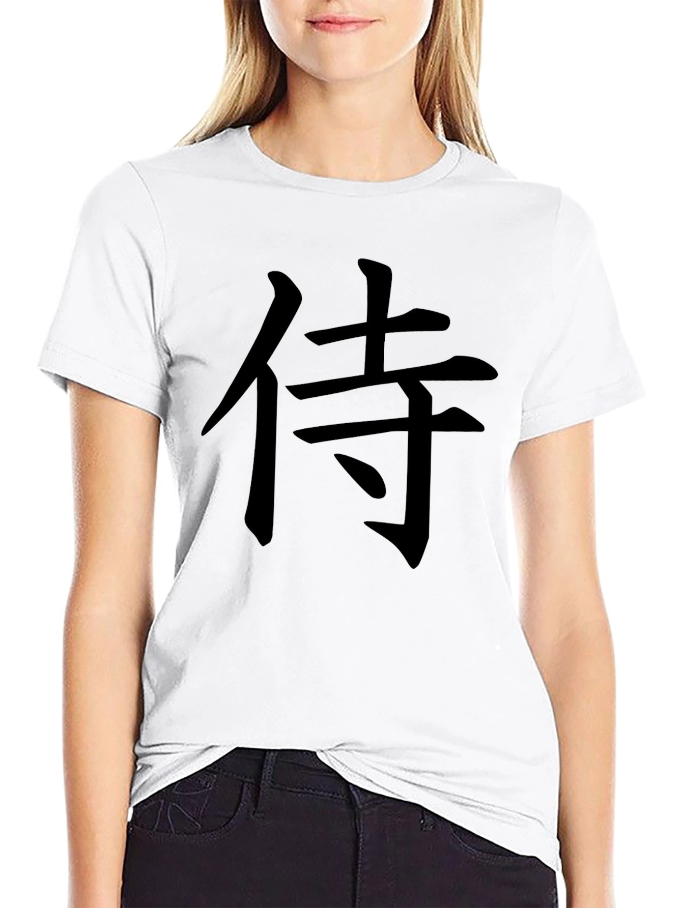 Samurai Kanji Graphic Black T-Shirt
