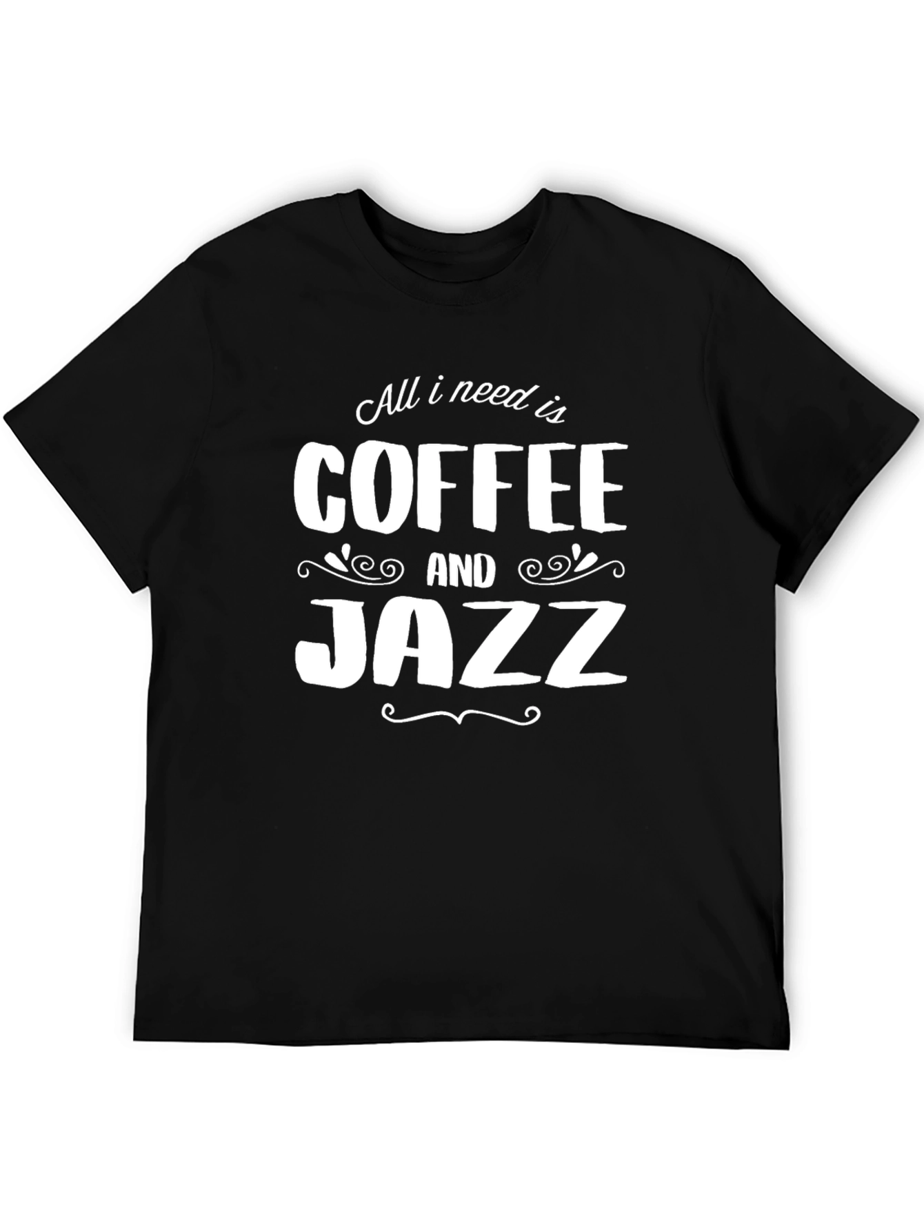 Coffee and Jazz Graphic T-Shirt