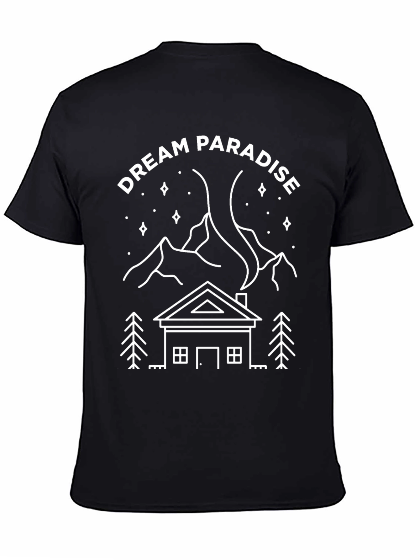Dream Paradise Graphic Tee - Mountain Cabin Design