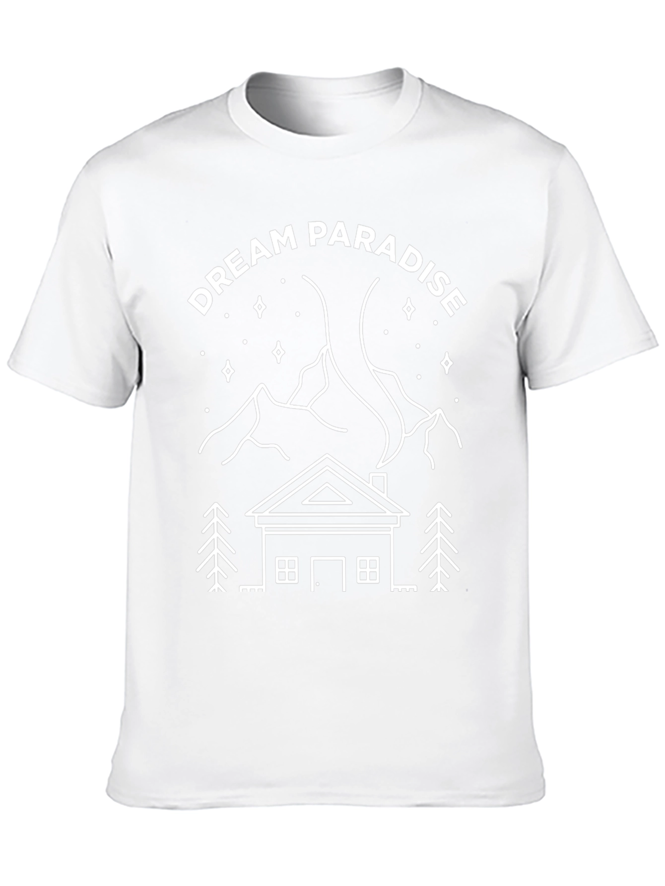 Dream Paradise Graphic Tee - Mountain Cabin Design