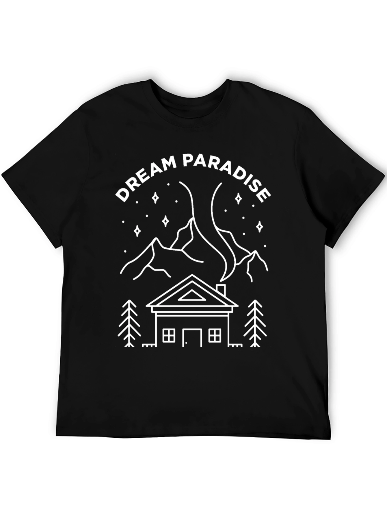 Dream Paradise Graphic Tee - Mountain Cabin Design