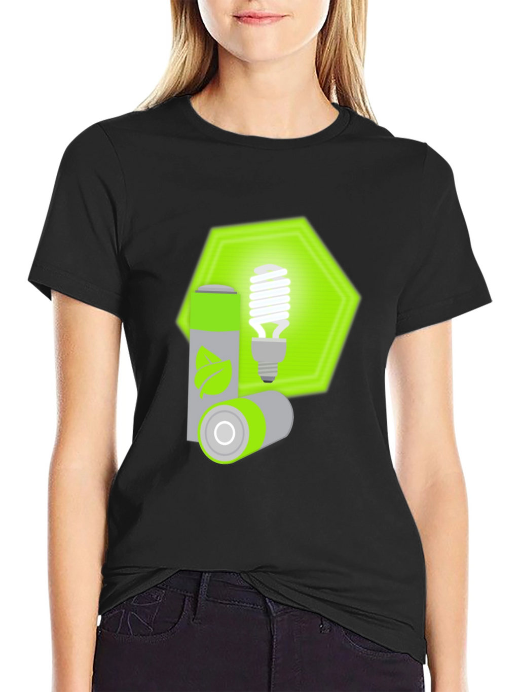 Eco-Friendly T-Shirt with Green Energy Design