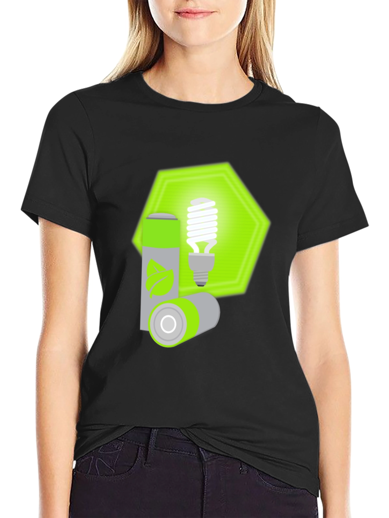 Eco-Friendly T-Shirt with Green Energy Design