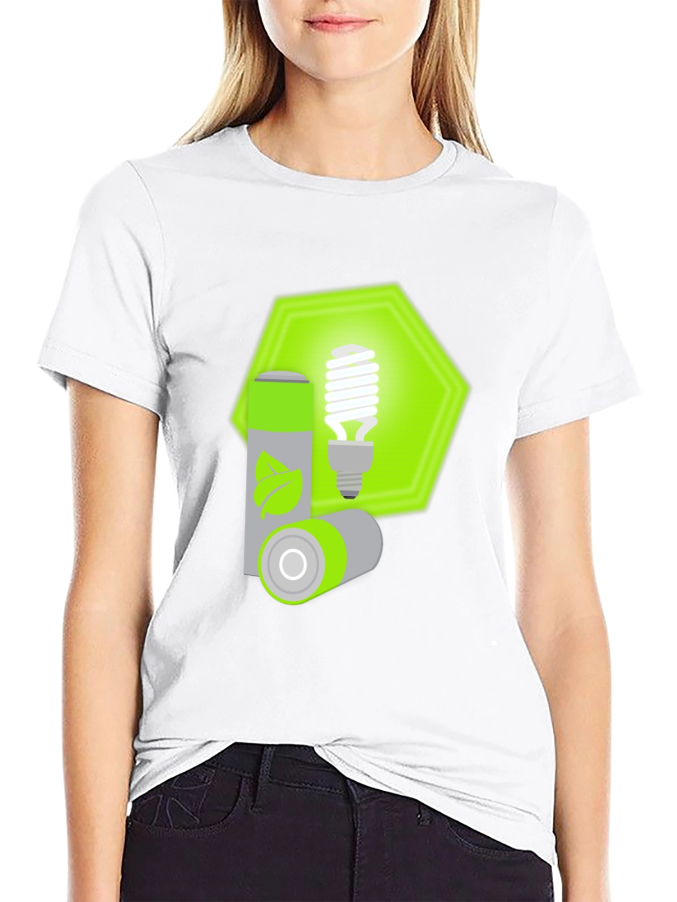 Eco-Friendly T-Shirt with Green Energy Design
