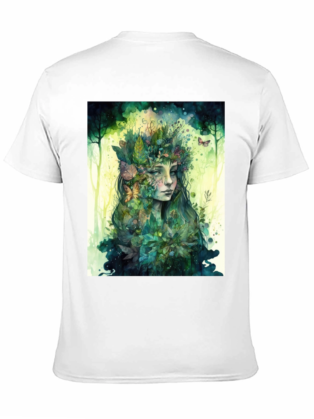 Nature Spirit Graphic Tee - Unisex Black Cotton Shirt