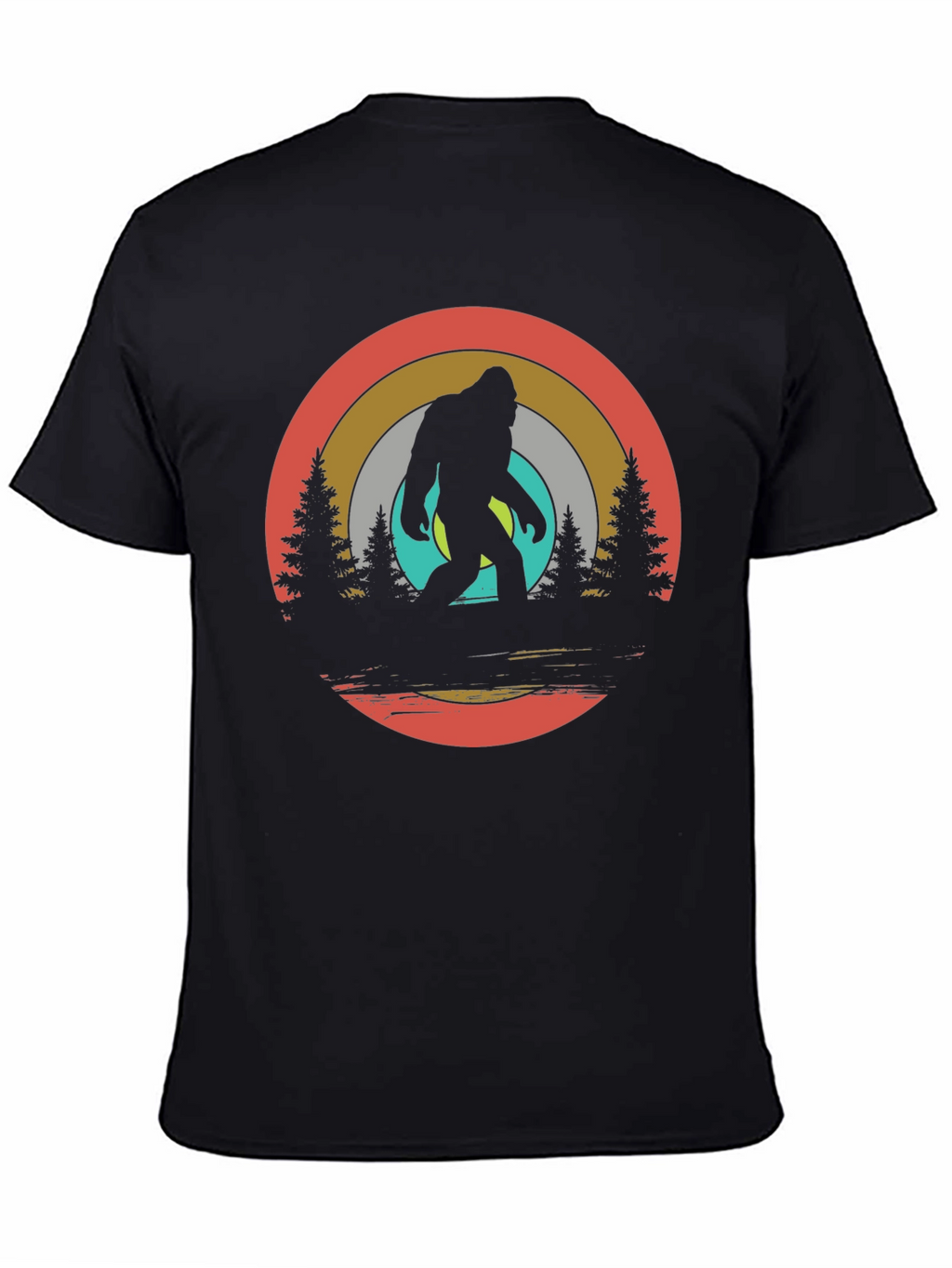 Bigfoot Retro Graphic T-Shirt - Black