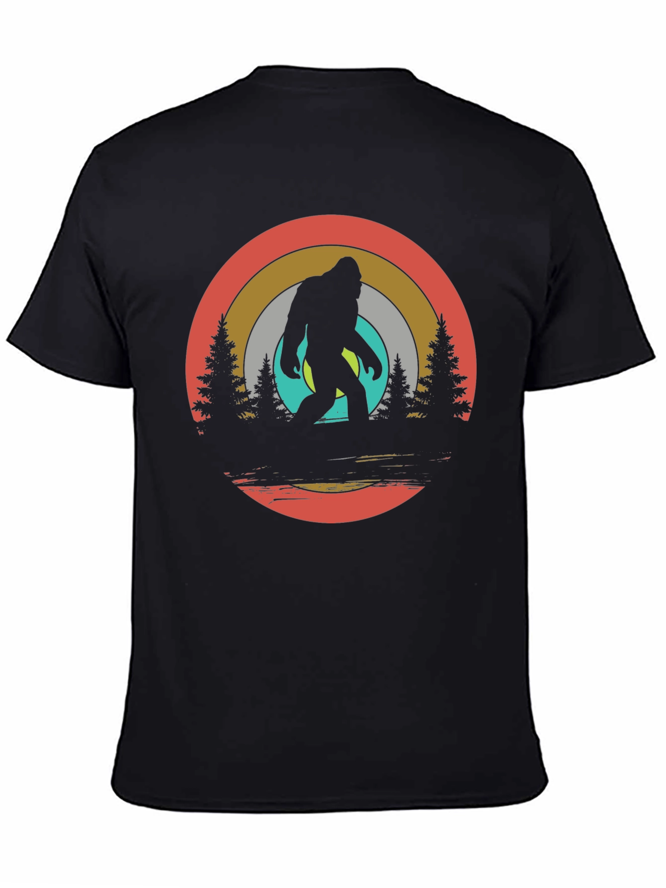 Bigfoot Retro Graphic T-Shirt - Black